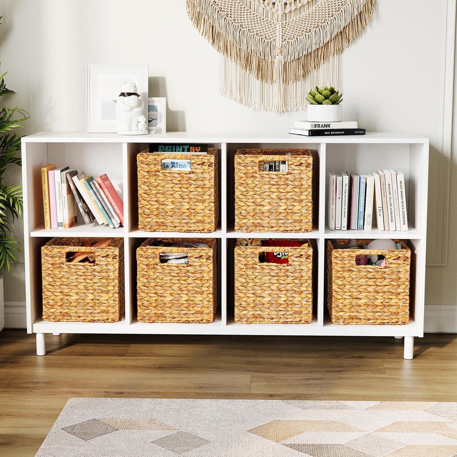 Canastas de Almacenamiento SpaceAid 6 Piezas Mimbre 26.67 cm