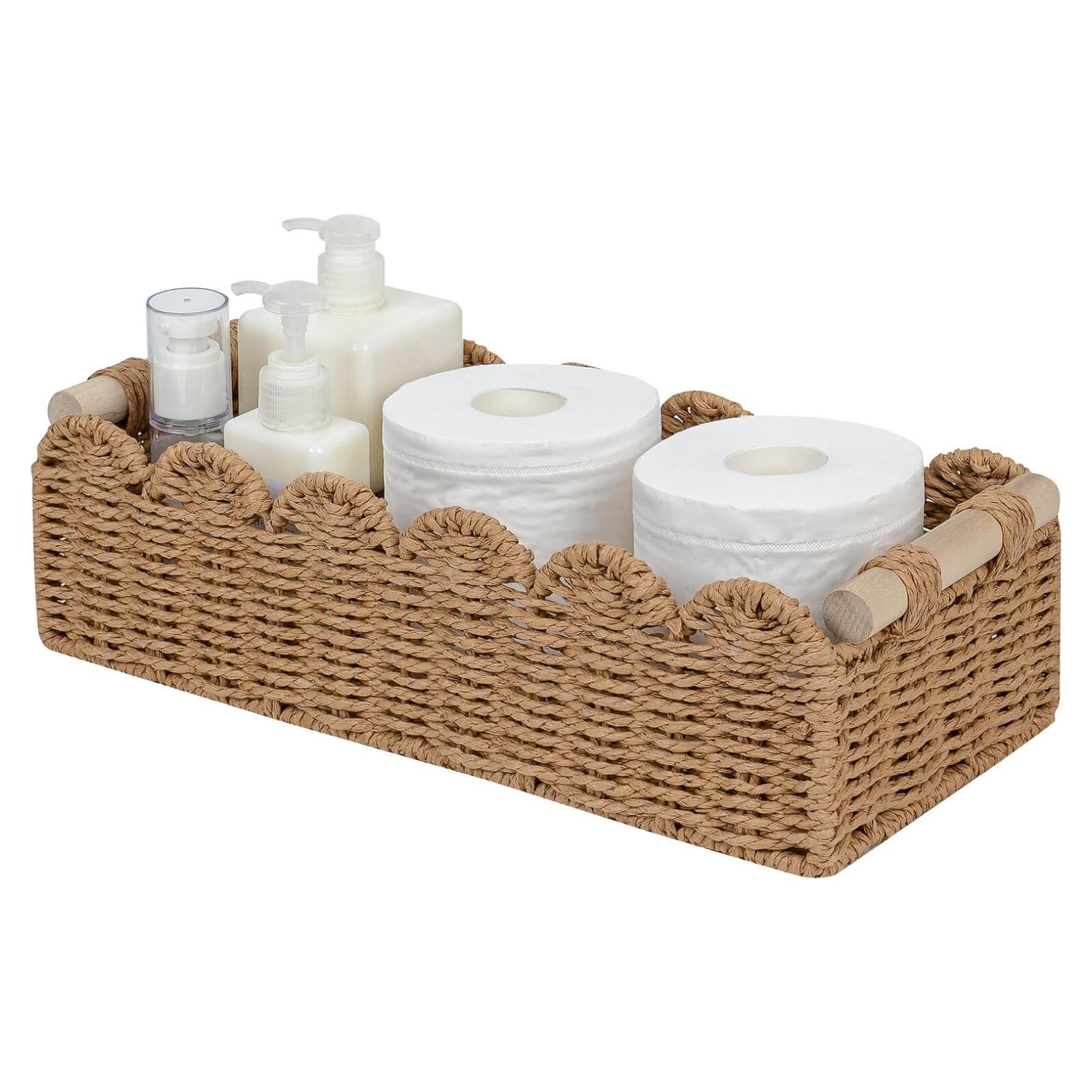 Cesta de Almacenamiento CubesLand de Cuerda de Papel 35.56x16cm