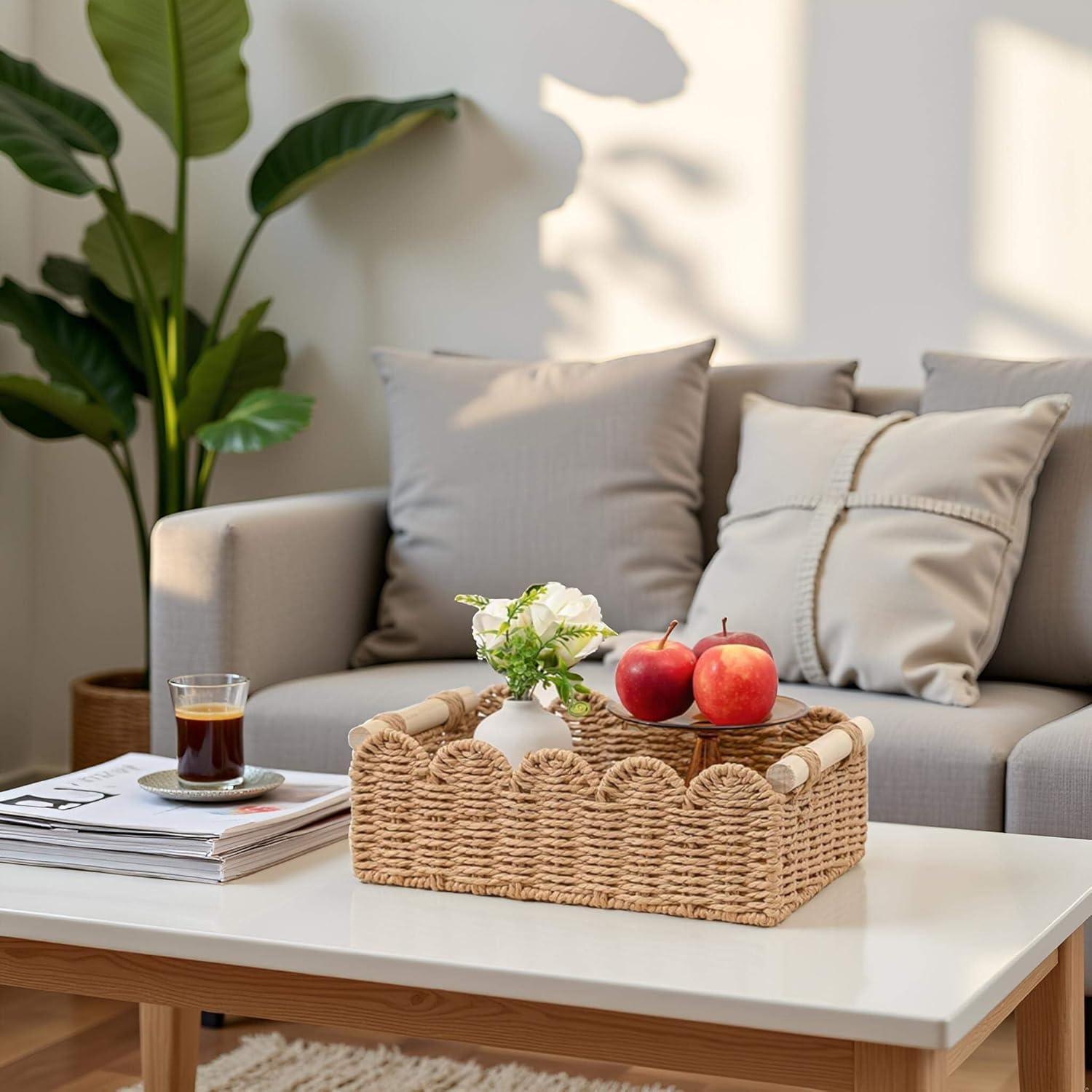 Cesta de Almacenamiento CubesLand de Cuerda de Papel 35.56x16cm