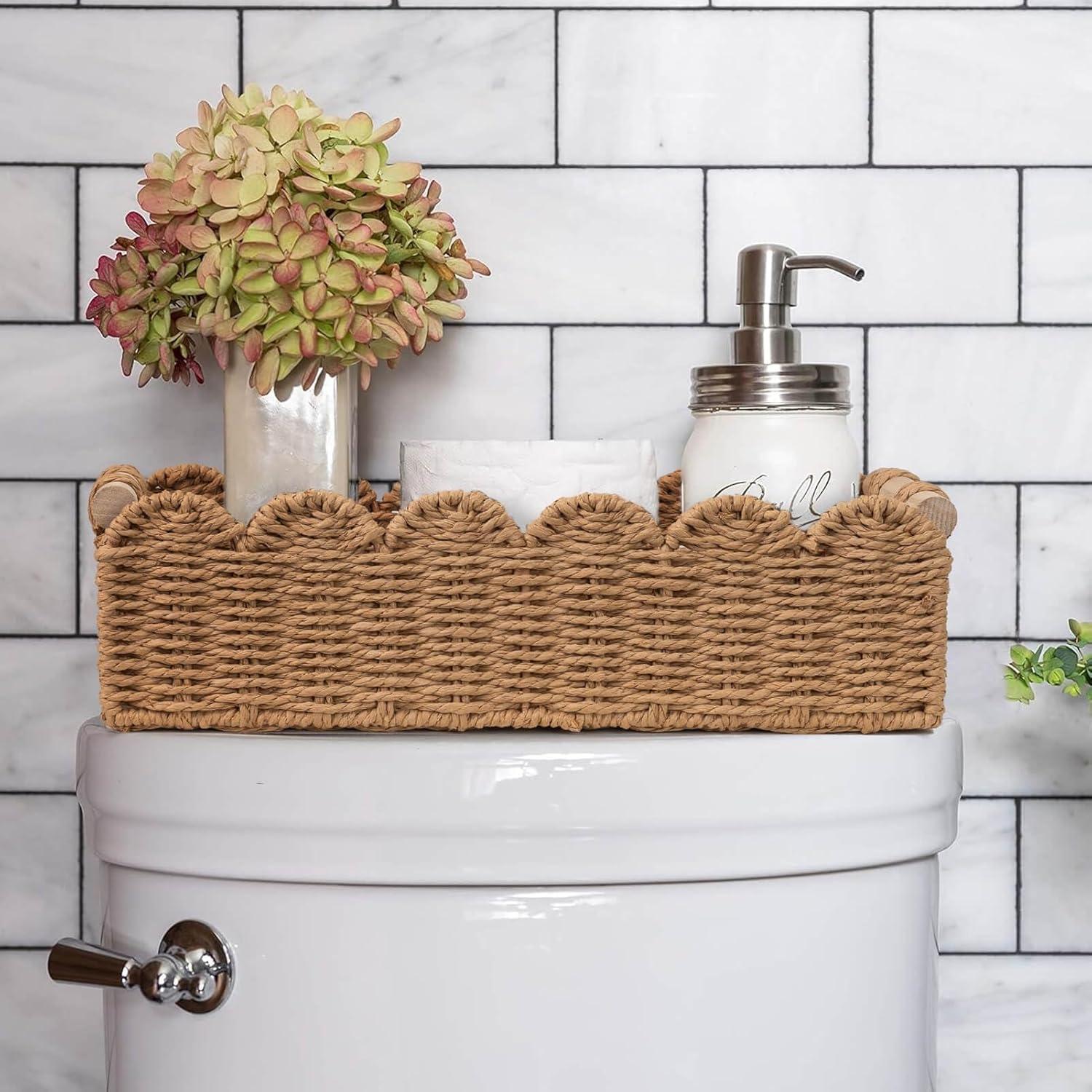 Cesta de Almacenamiento CubesLand de Cuerda de Papel 35.56x16cm