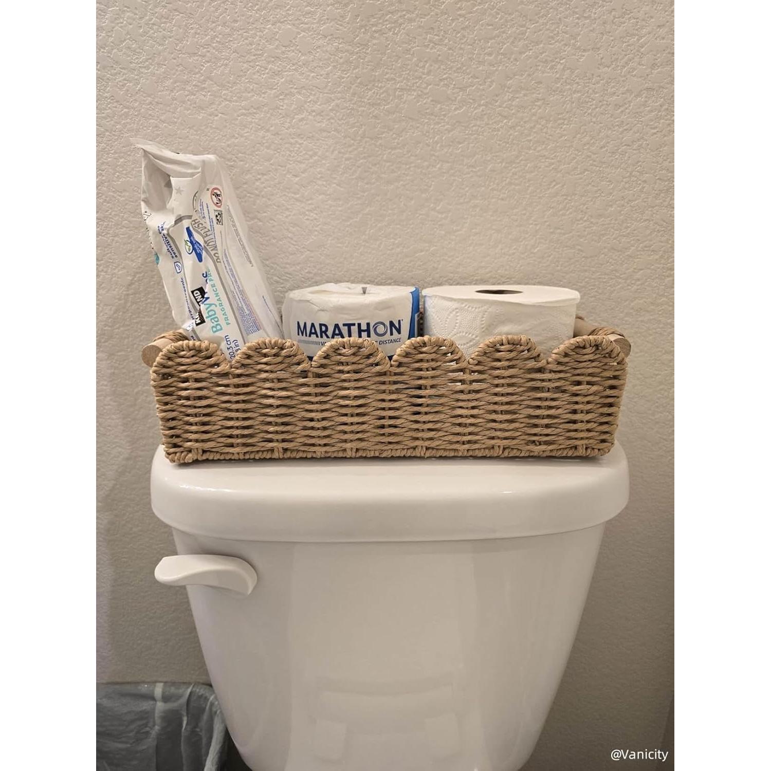 Cesta de Almacenamiento CubesLand de Cuerda de Papel 35.56x16cm