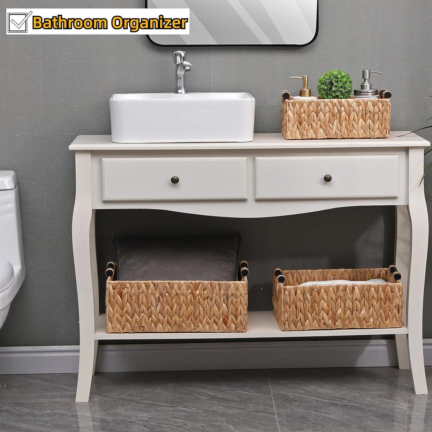 Cestas de Almacenamiento Tejidas a Mano YOCAHAO - 3 Piezas