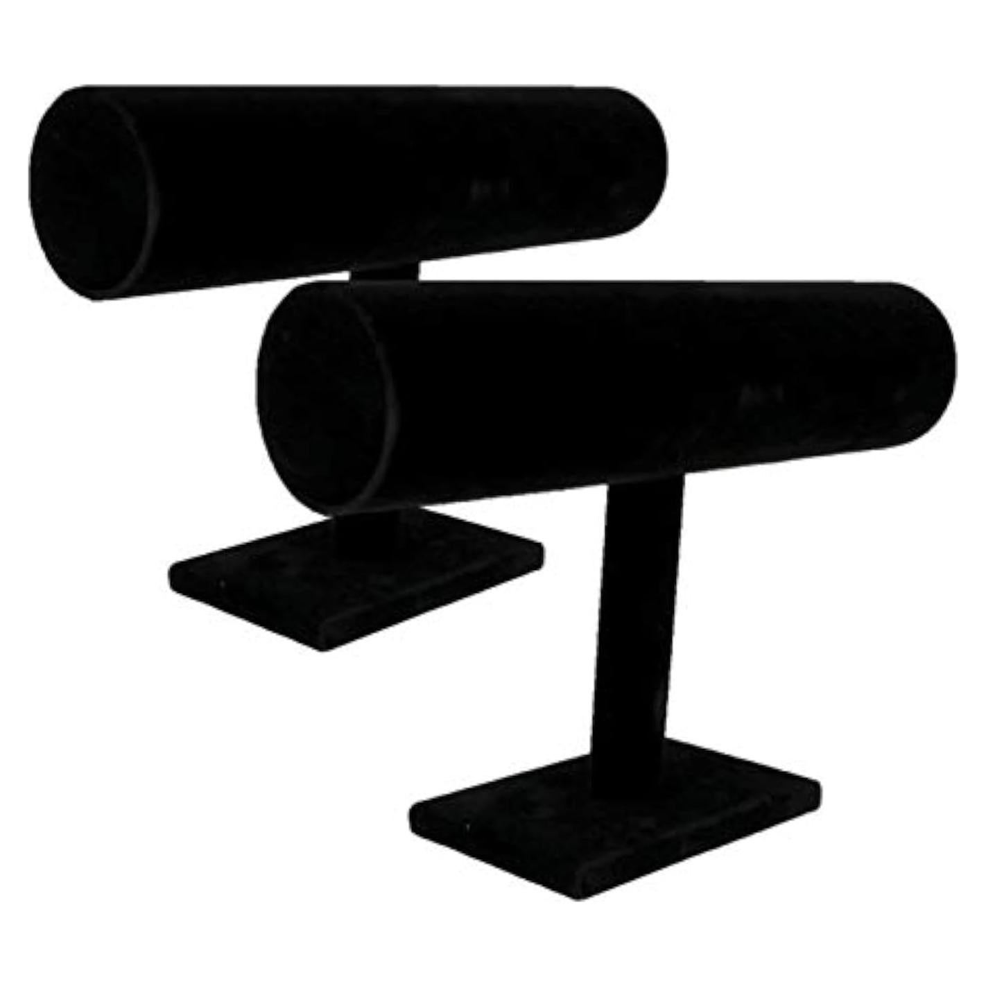 Soporte de Joyería Comelyjewel de Terciopelo Negro - Set de 2