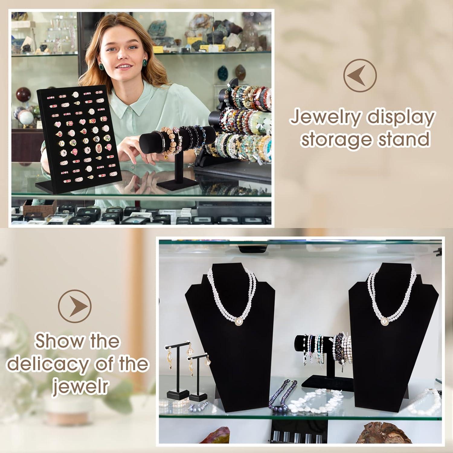 Conjunto de Exhibición de Joyería 22 Piezas Henoyso Terciopelo