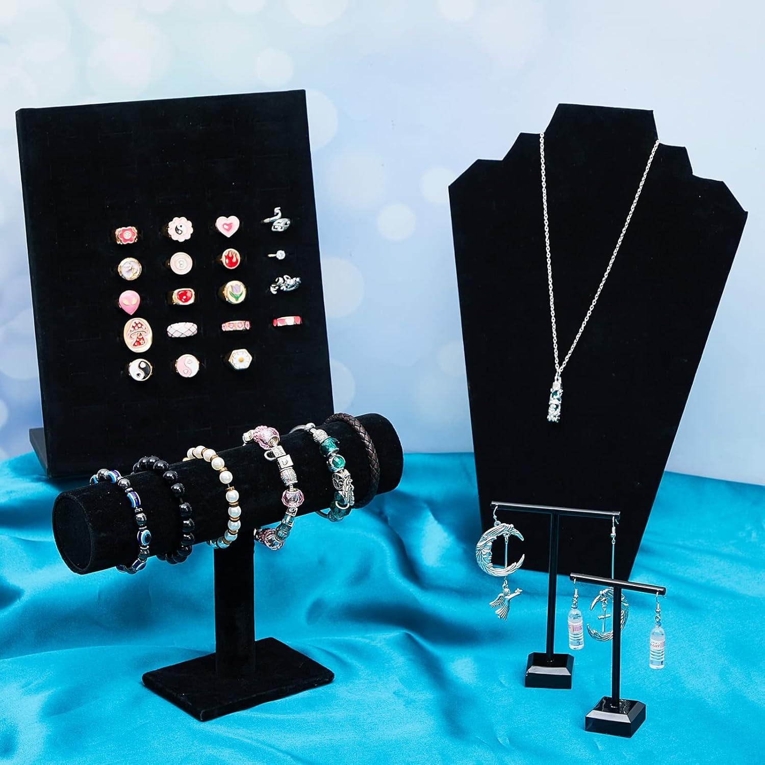 Conjunto de Exhibición de Joyería 22 Piezas Henoyso Terciopelo