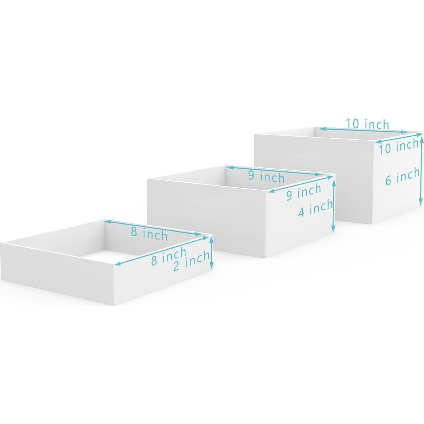 Soportes para Buffet Acrílicos PecMuikee 3 Piezas 20-25cm