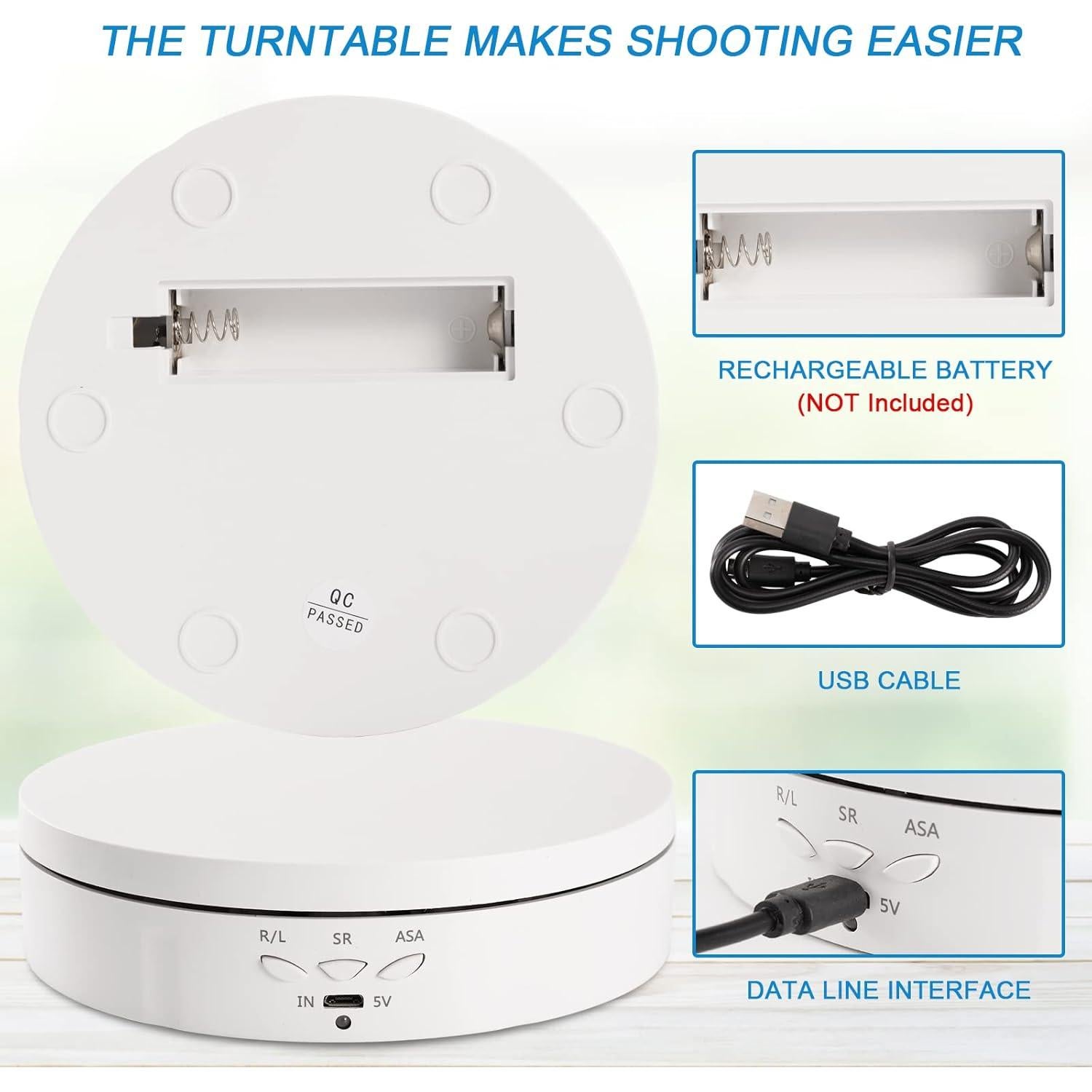 Soporte de Exhibición Rotatorio Motorizado Bosgladek 10 kg 14.5 cm