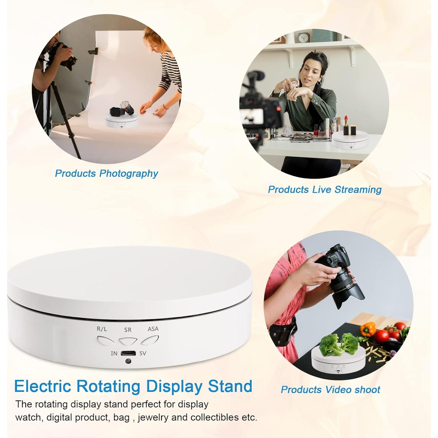 Soporte de Exhibición Rotatorio Motorizado Bosgladek 10 kg 14.5 cm