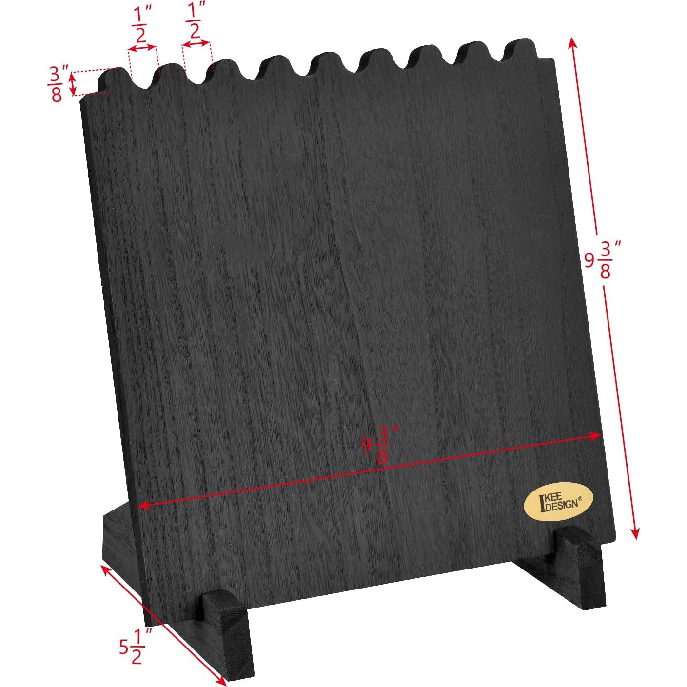 Soportes de Joyería de Madera Ikee Design - 2 Piezas Negro