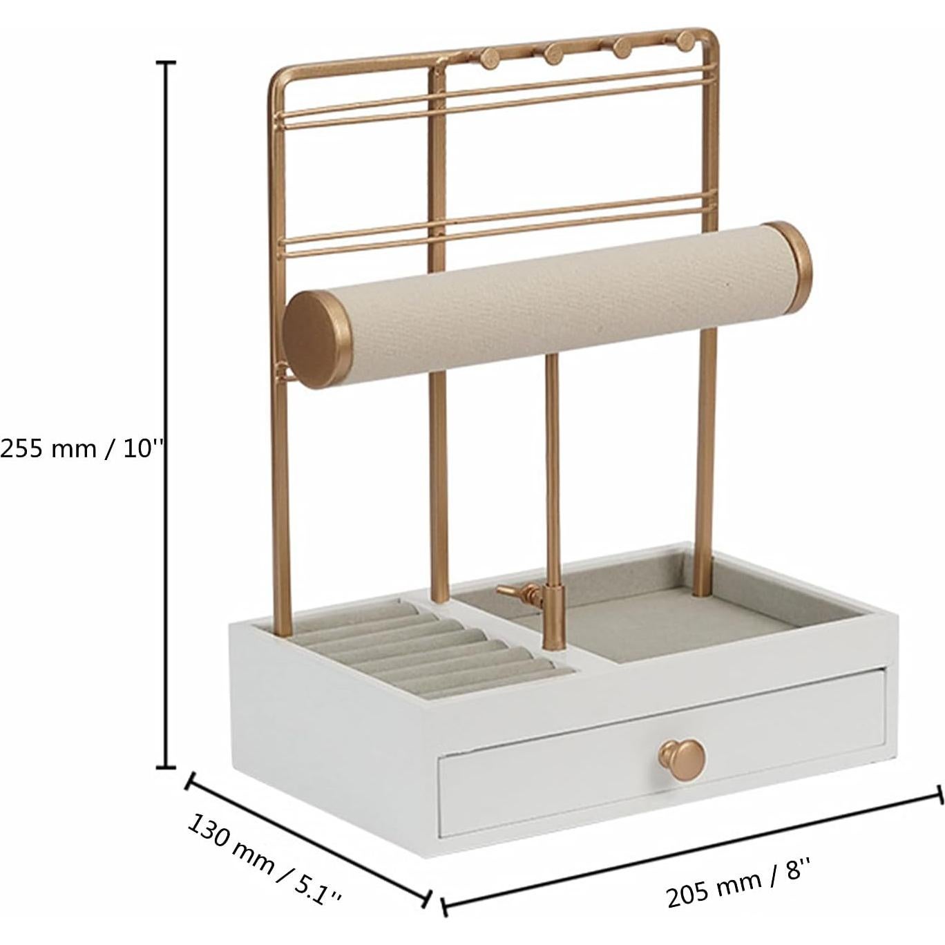 Estante de Almacenamiento Multifuncional TANG SONG Blanco 20x13x25cm