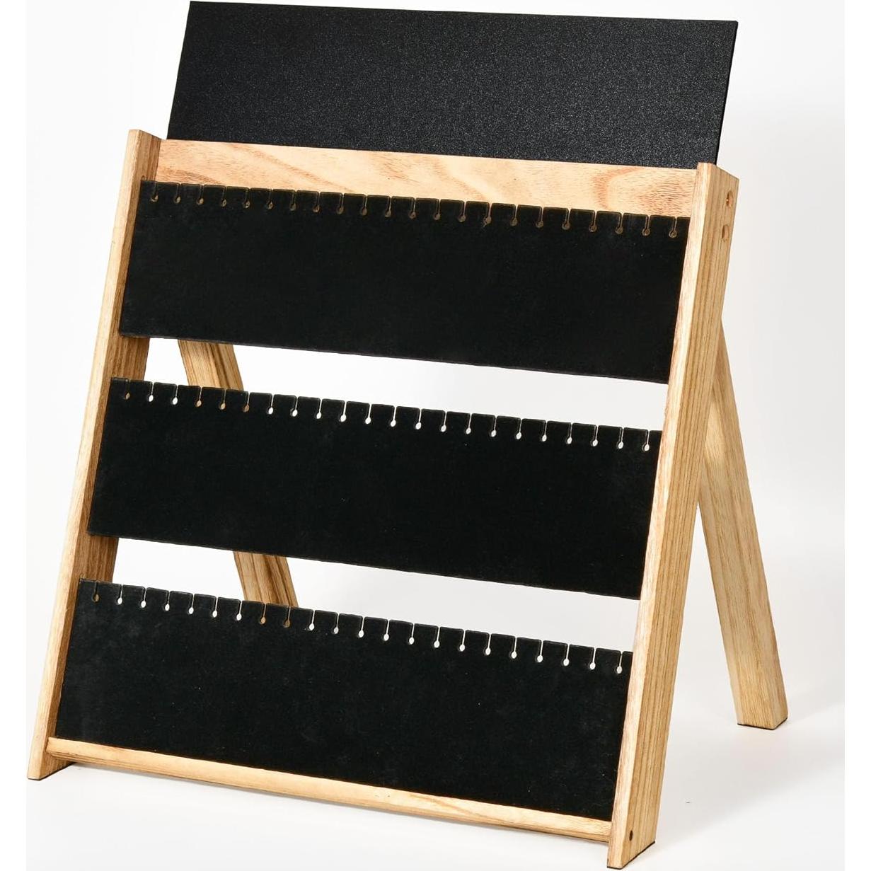 Exhibidor de Collares Plegable BS-VOG de Madera 66 Col.