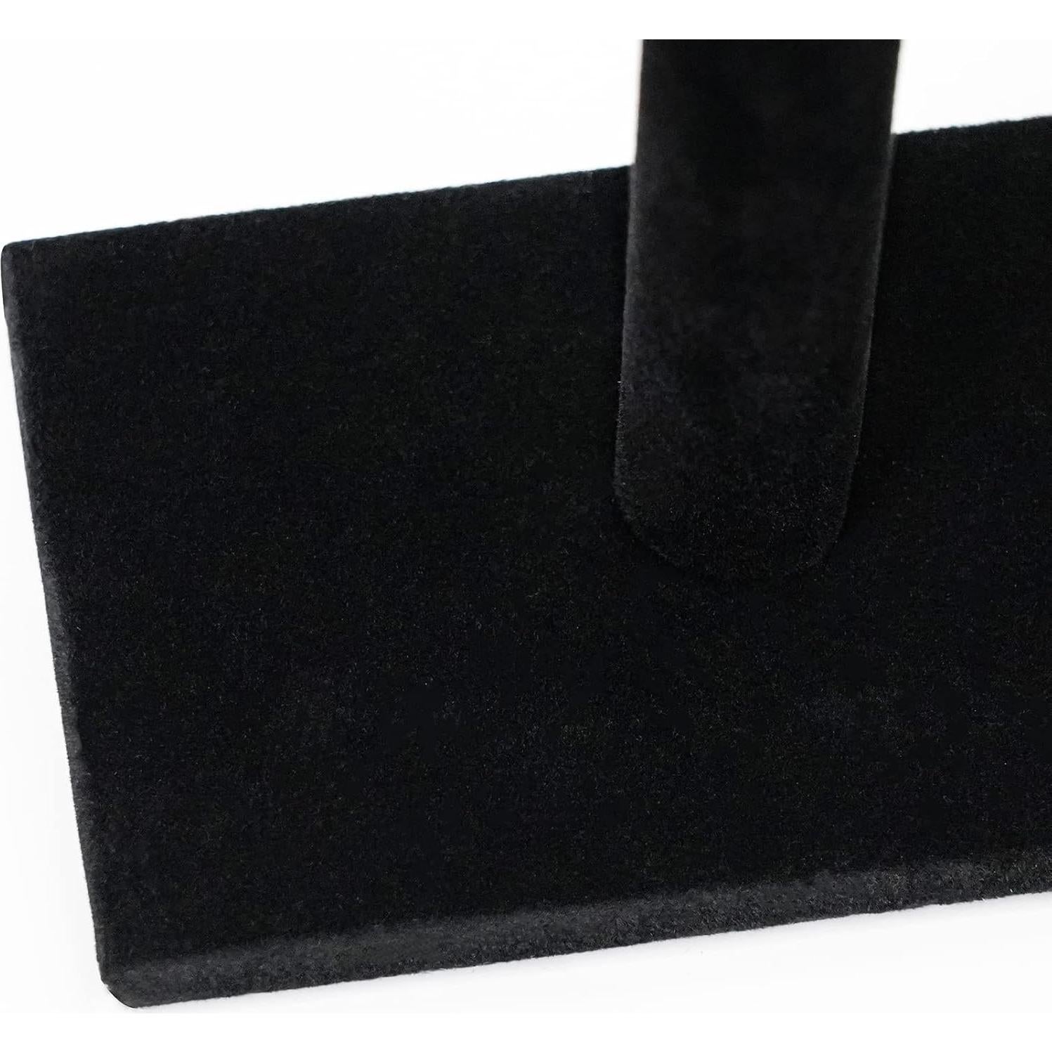 Soporte para Collar T-Bar G Ganen de Terciopelo Negro 30.48 cm