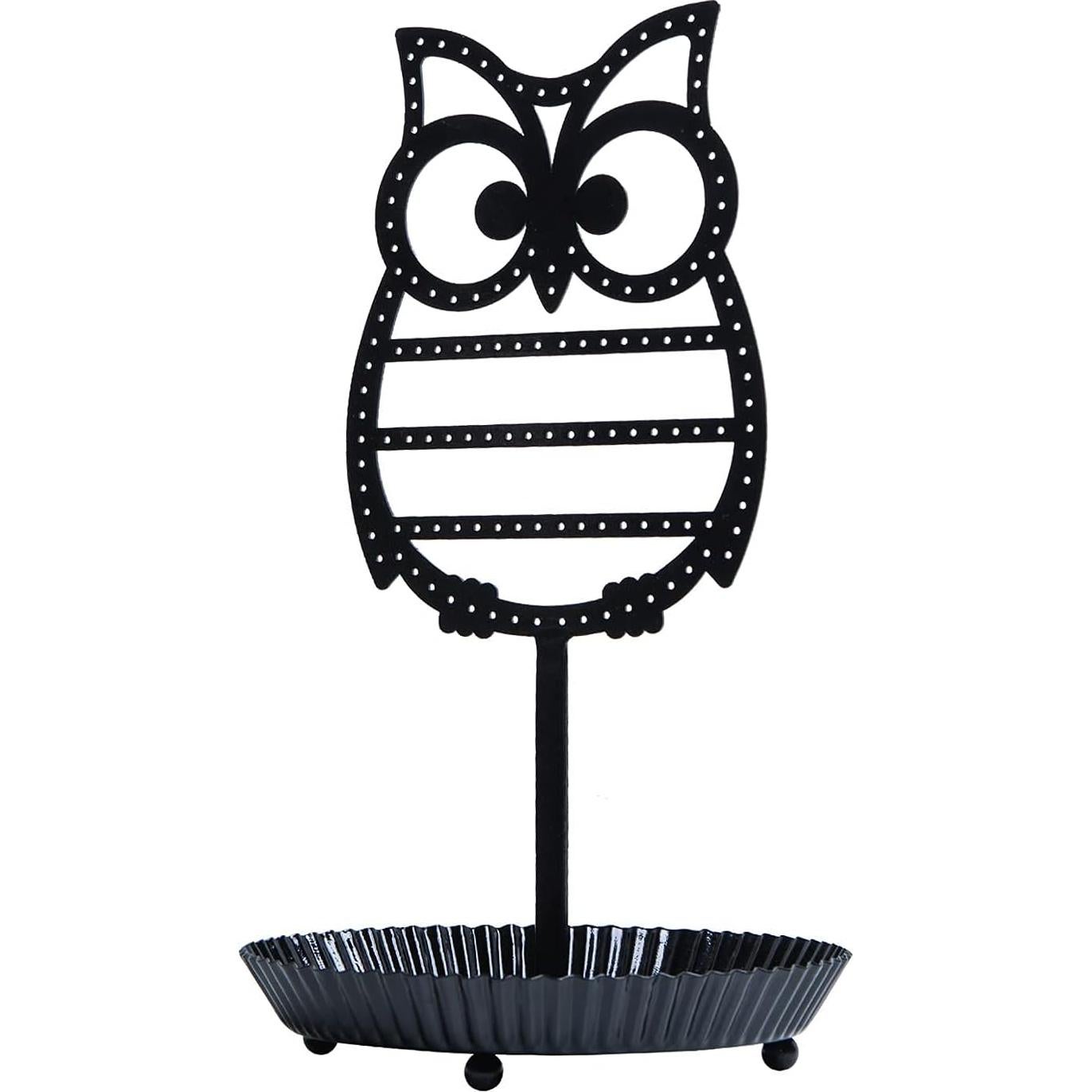 Soporte para Pendientes NIKKY HOME Árbol de Metal Negro 134 Agujeros