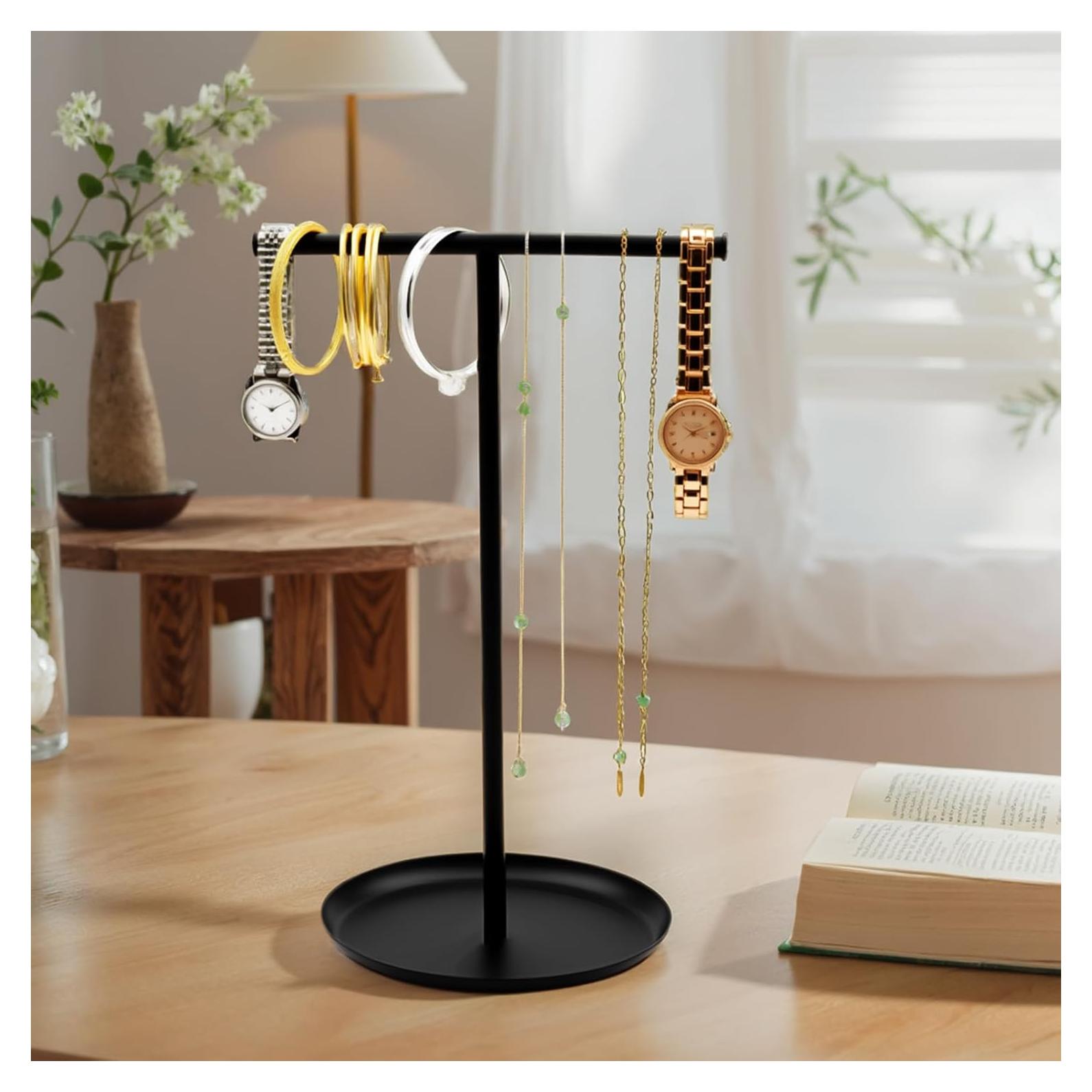 Soporte para Collares Qlirovix Negro 31.5 cm Antienredos