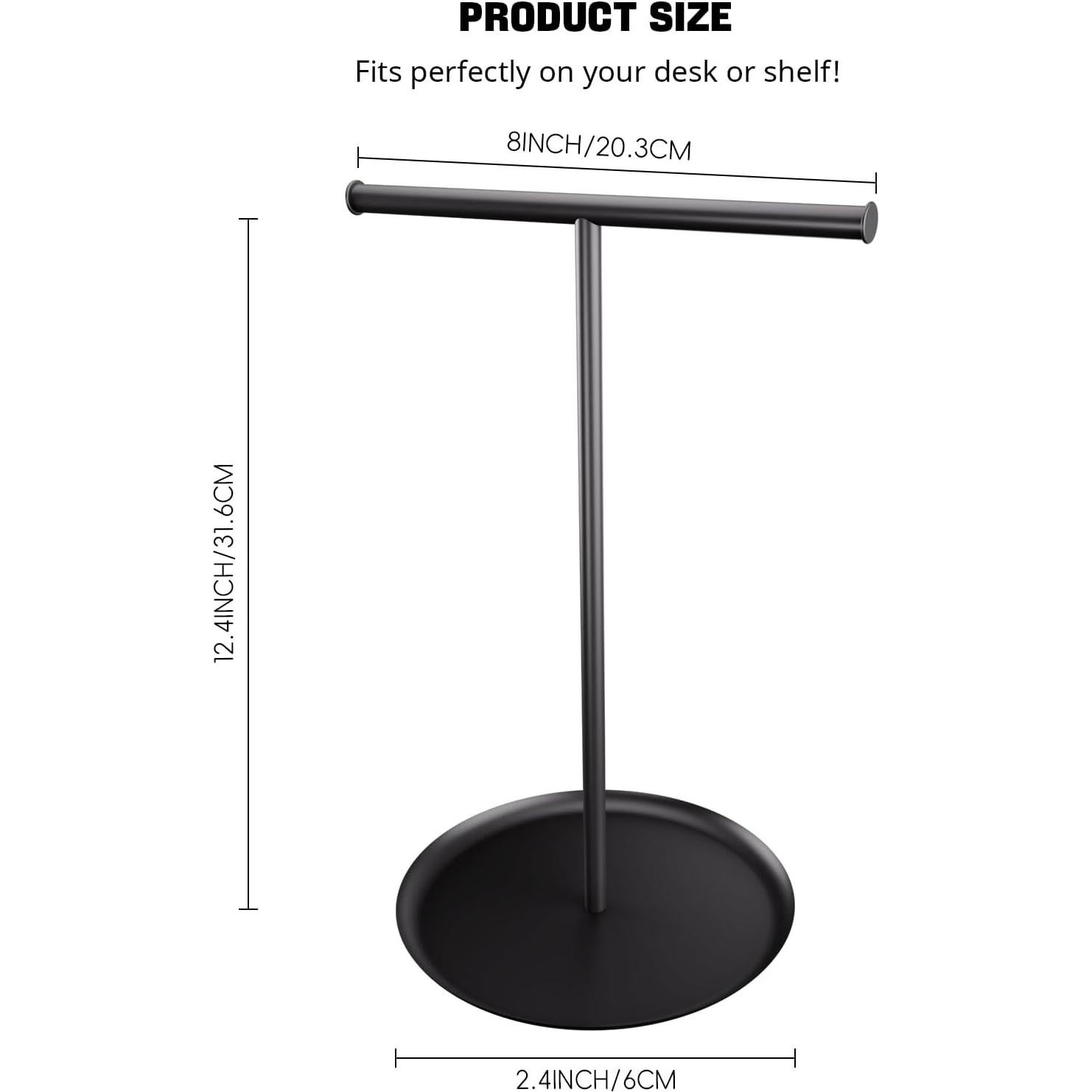 Soporte para Collares Qlirovix Negro 31.5 cm Antienredos