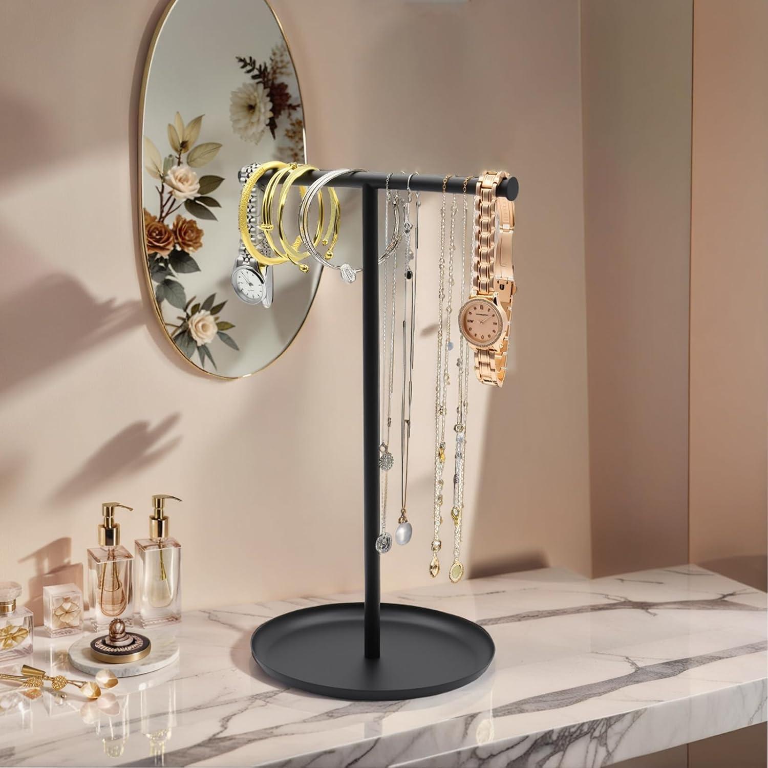 Soporte para Collares Qlirovix Negro 31.5 cm Antienredos