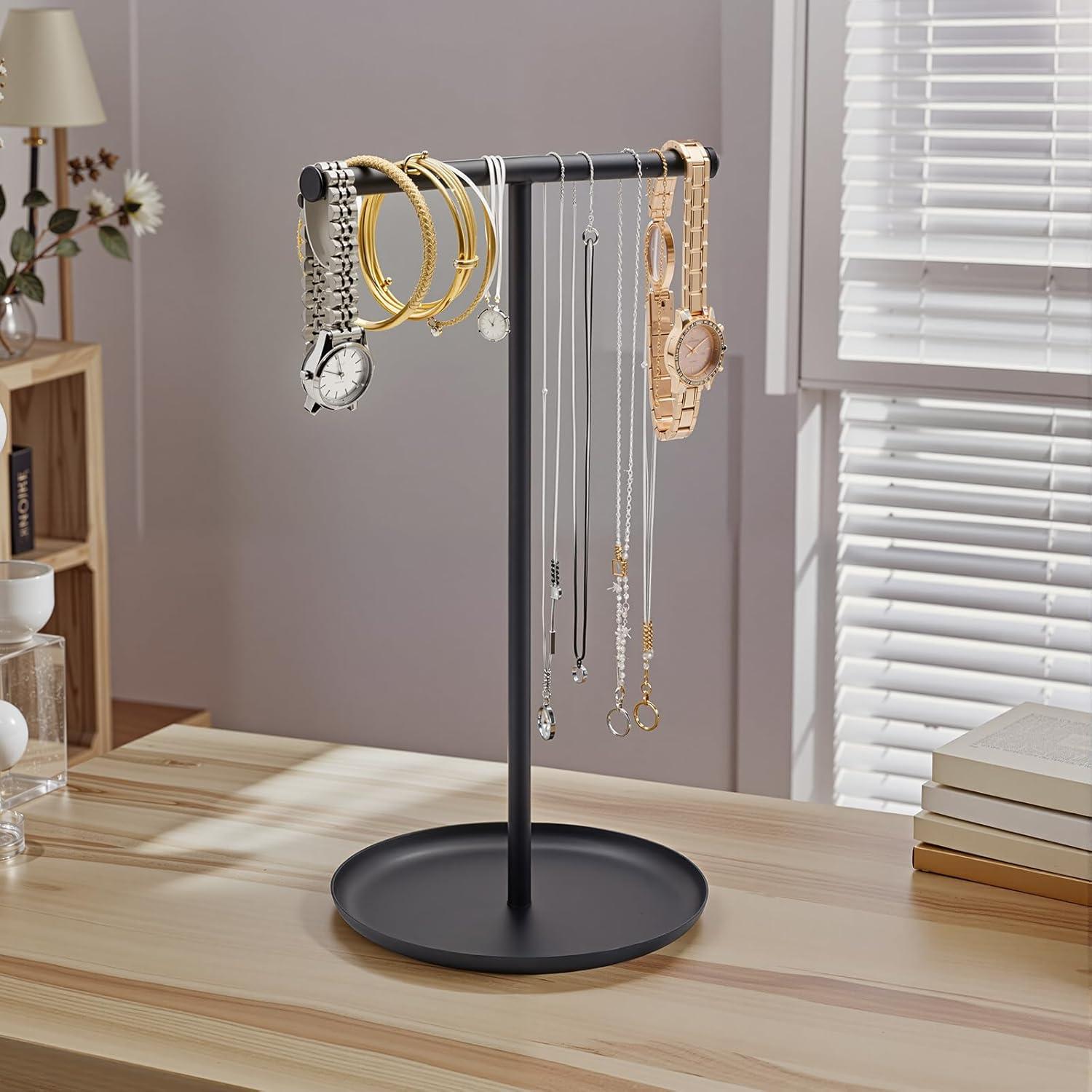 Soporte para Collares Qlirovix Negro 31.5 cm Antienredos