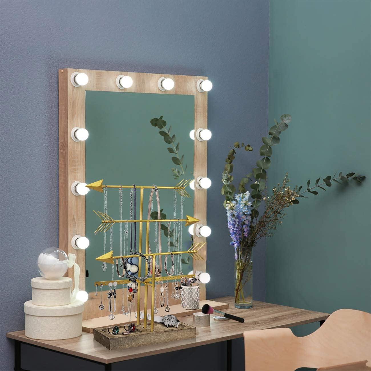 Soporte Organizador de Joyería Urban Deco Flecha Dorado 4 Niveles