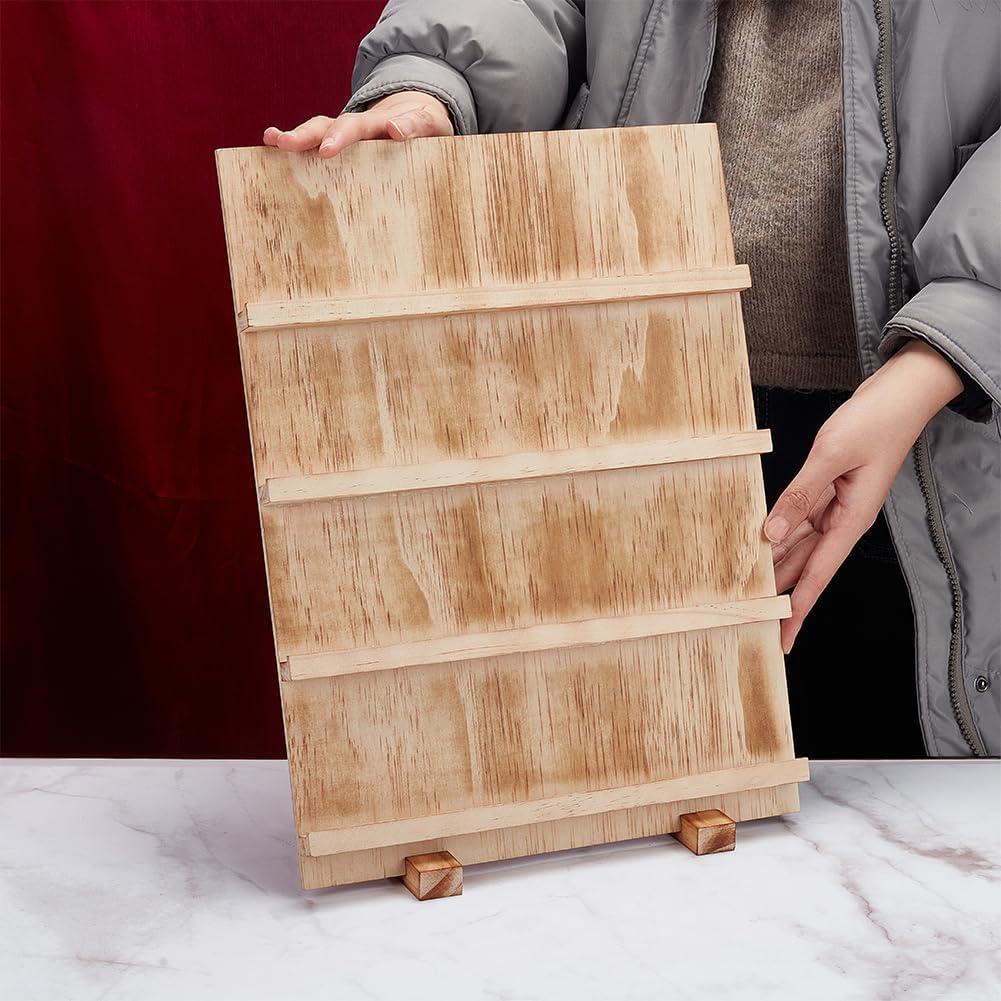 Soporte de Exhibición de Joyería PH PandaHall 4 Niveles Madera