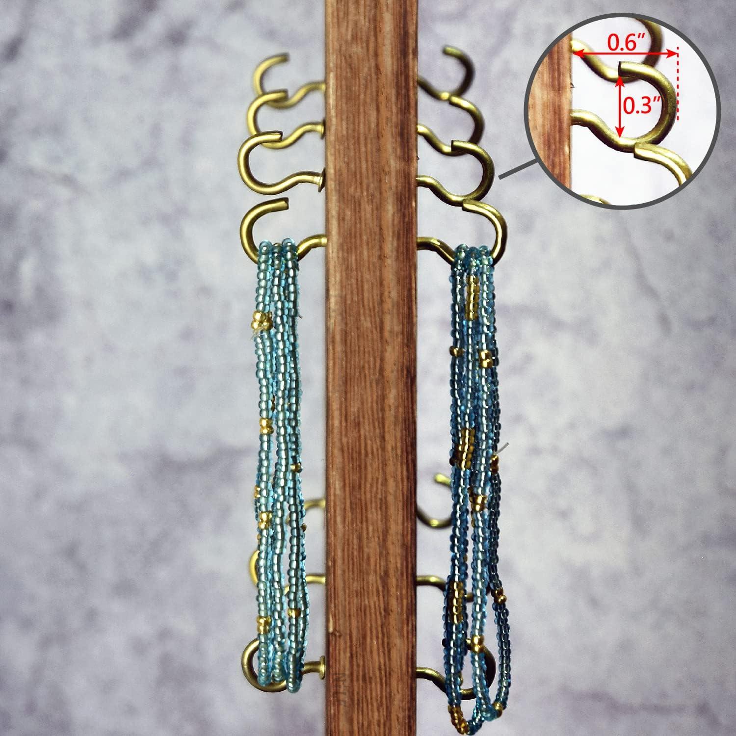 Soporte giratorio de joyas Ikee Design madera 22.86x19.05x41.91 cm