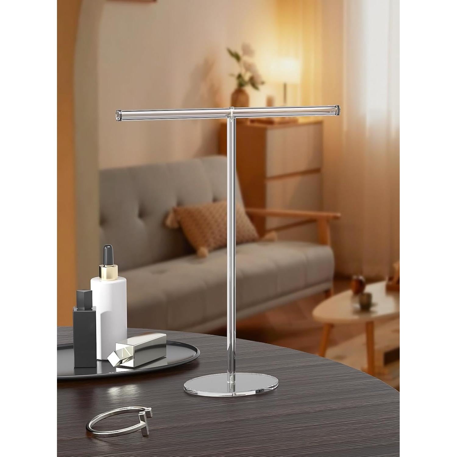 Organizador de Joyería Acrílico Adugay 1 Nivel Plata 12 Compartimentos