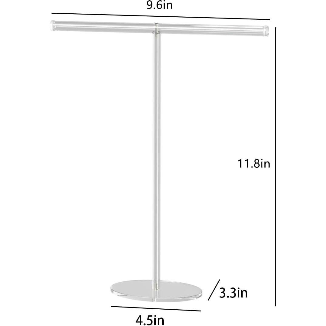 Organizador de Joyería Acrílico Adugay 1 Nivel Plata 12 Compartimentos