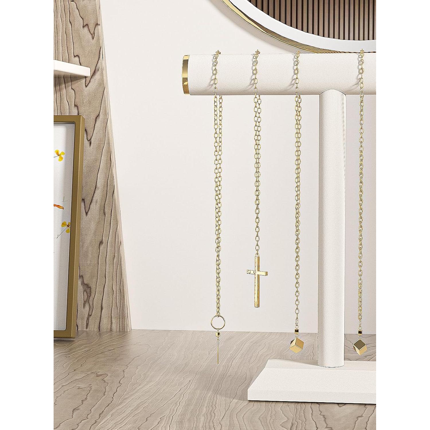 Soporte de Collares Beige Adugay - Organizador de Joyas Moderno