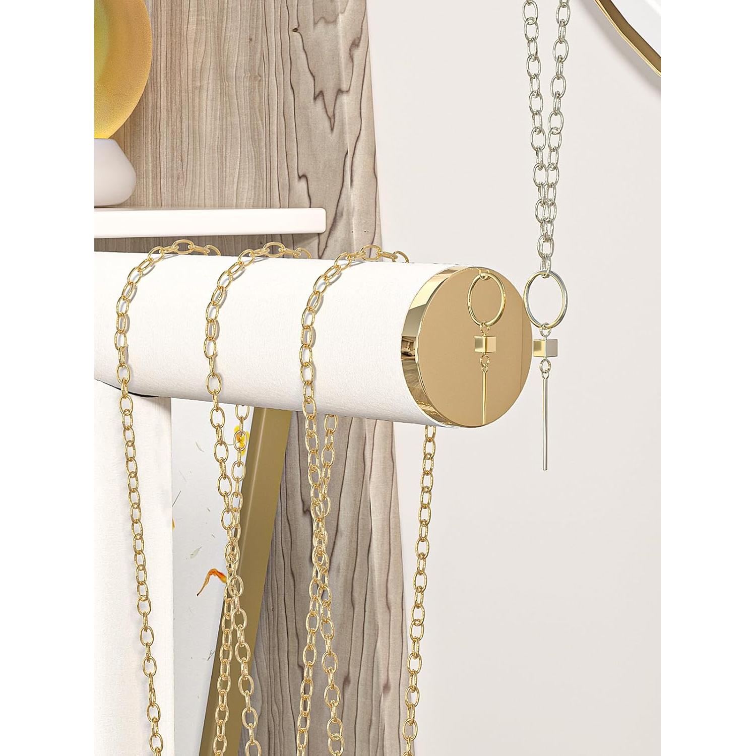 Soporte de Collares Beige Adugay - Organizador de Joyas Moderno