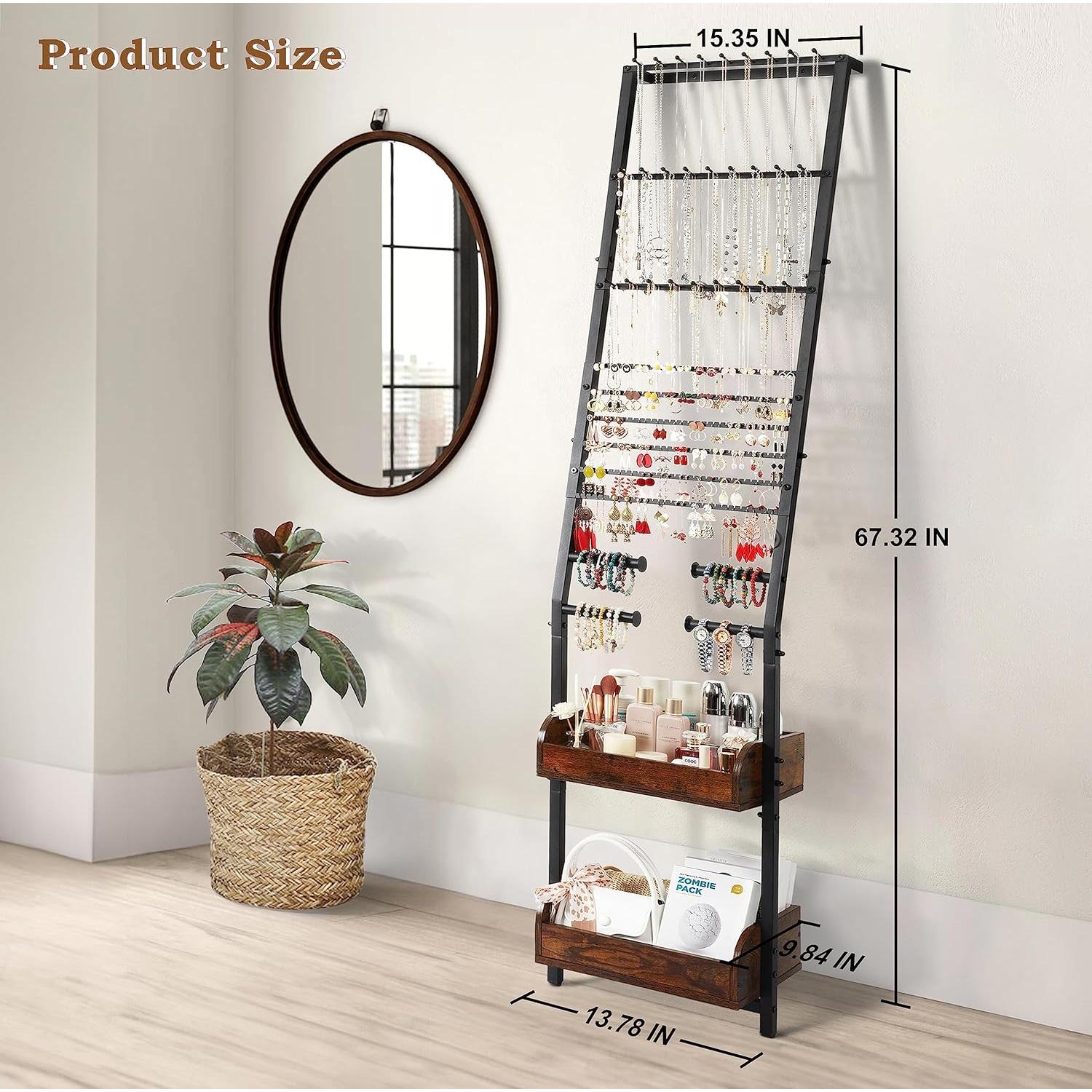 Organizador de Joyería Grande Keebofly con Soporte para Pendientes y Collares