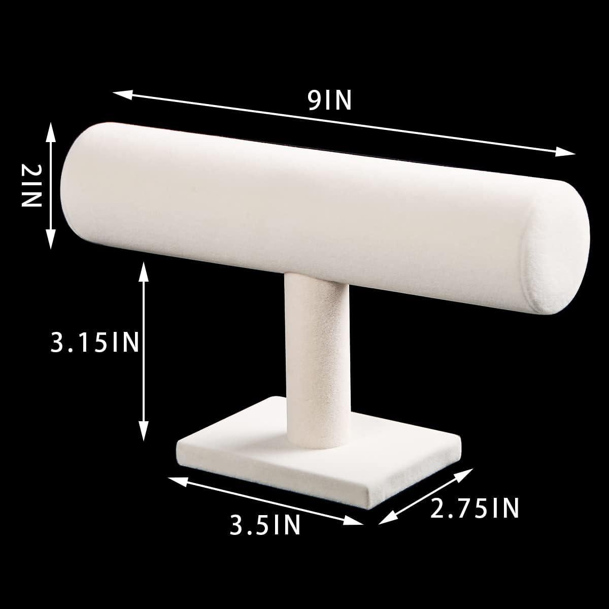 Soporte para Pulseras Pangkeep en Terciopelo Beige T