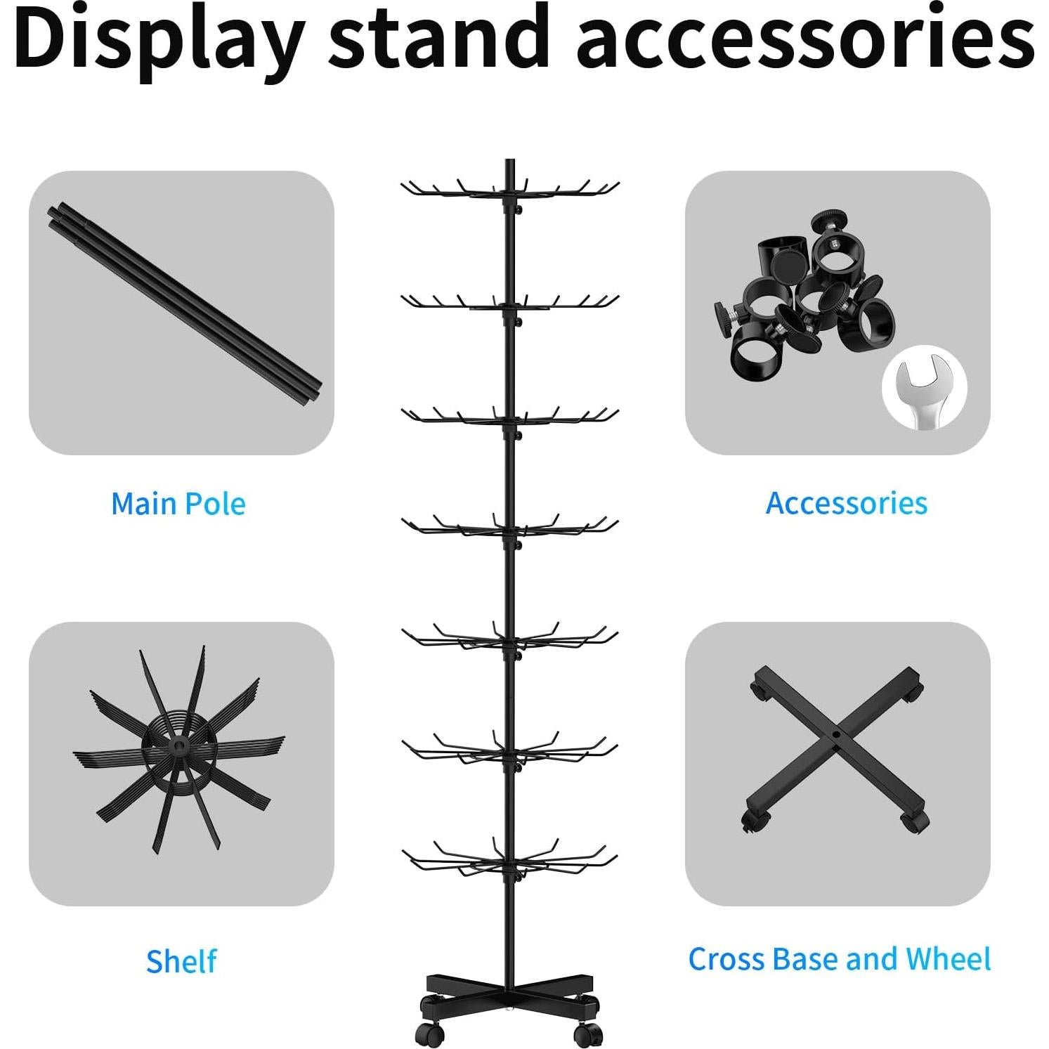 Soporte de Exhibición Giratorio Hypergiant 7 Niveles Ajustable