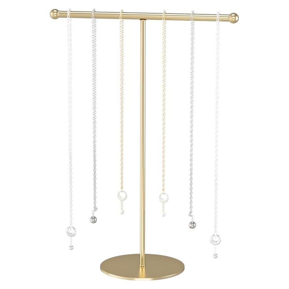 Soporte para Collares Julysky Dorado, Organizador de Joyería T