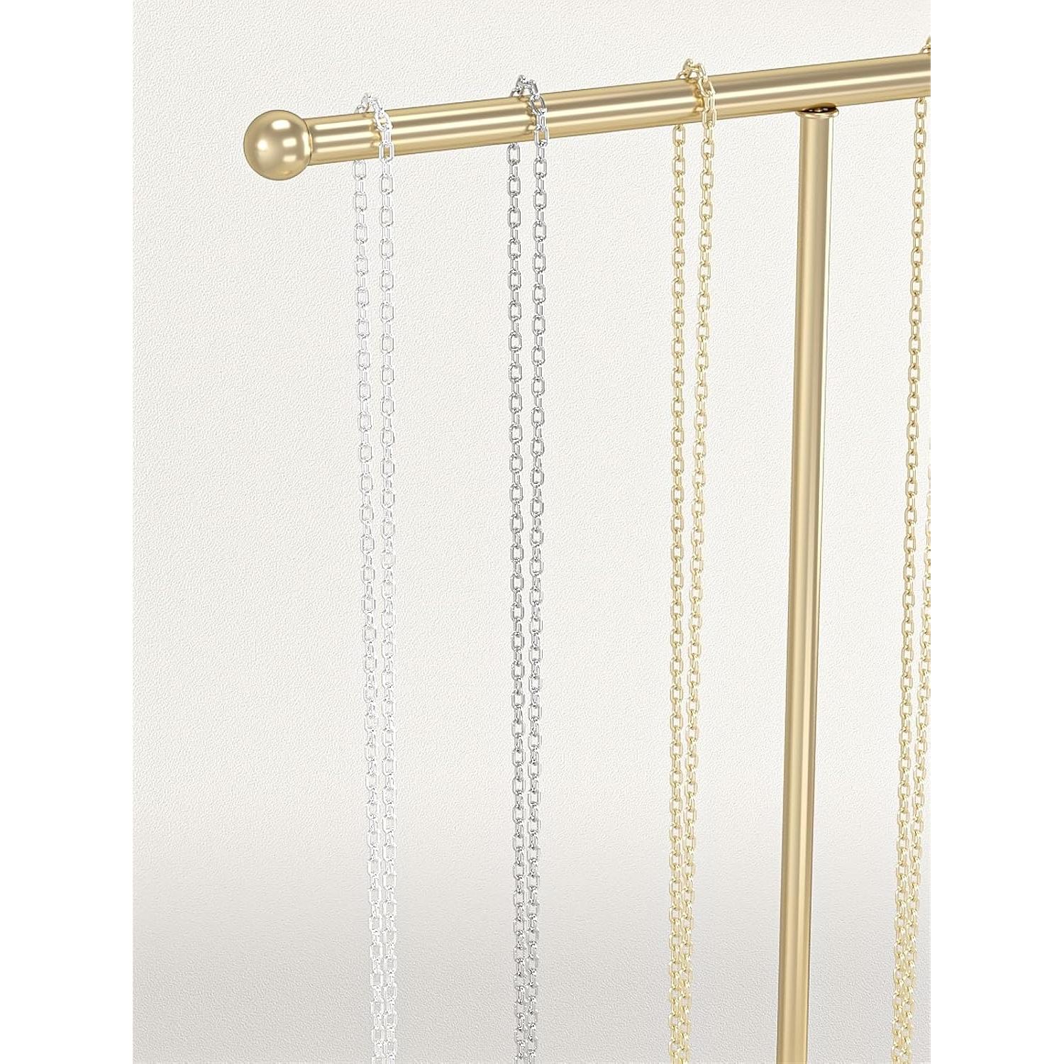 Soporte para Collares Julysky Dorado, Organizador de Joyería T