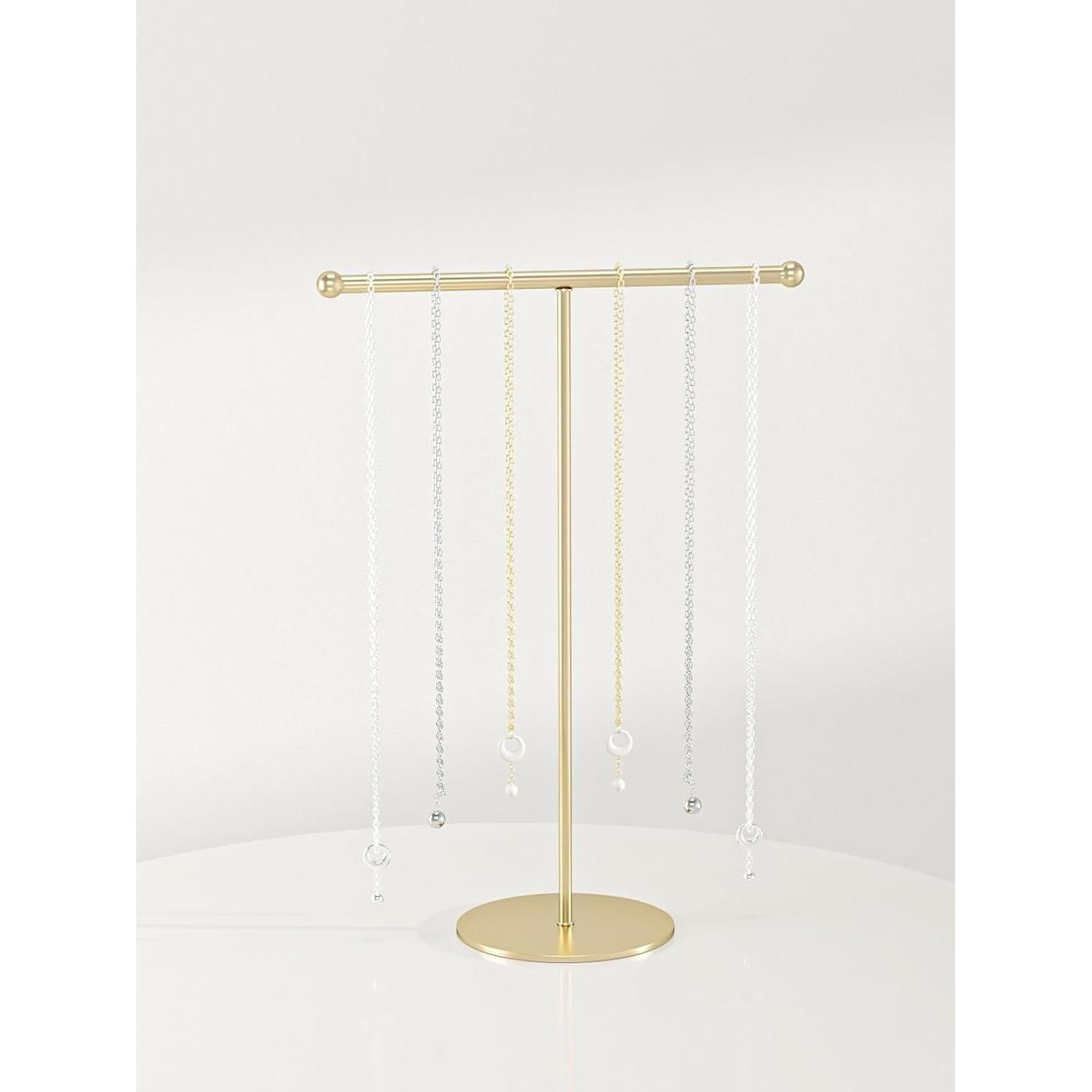 Soporte para Collares Julysky Dorado, Organizador de Joyería T