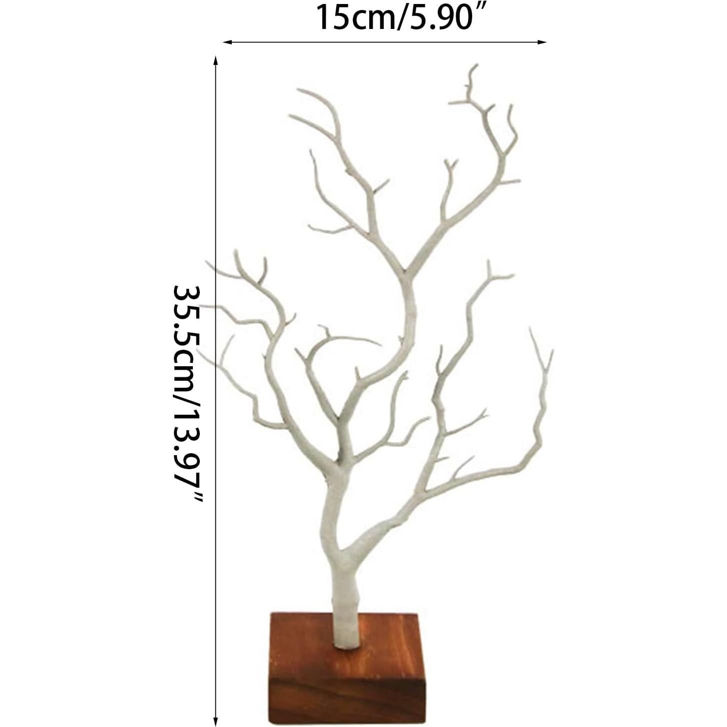 Soporte de Joyería Árbol XANHOY de Madera para Collares y Pendientes