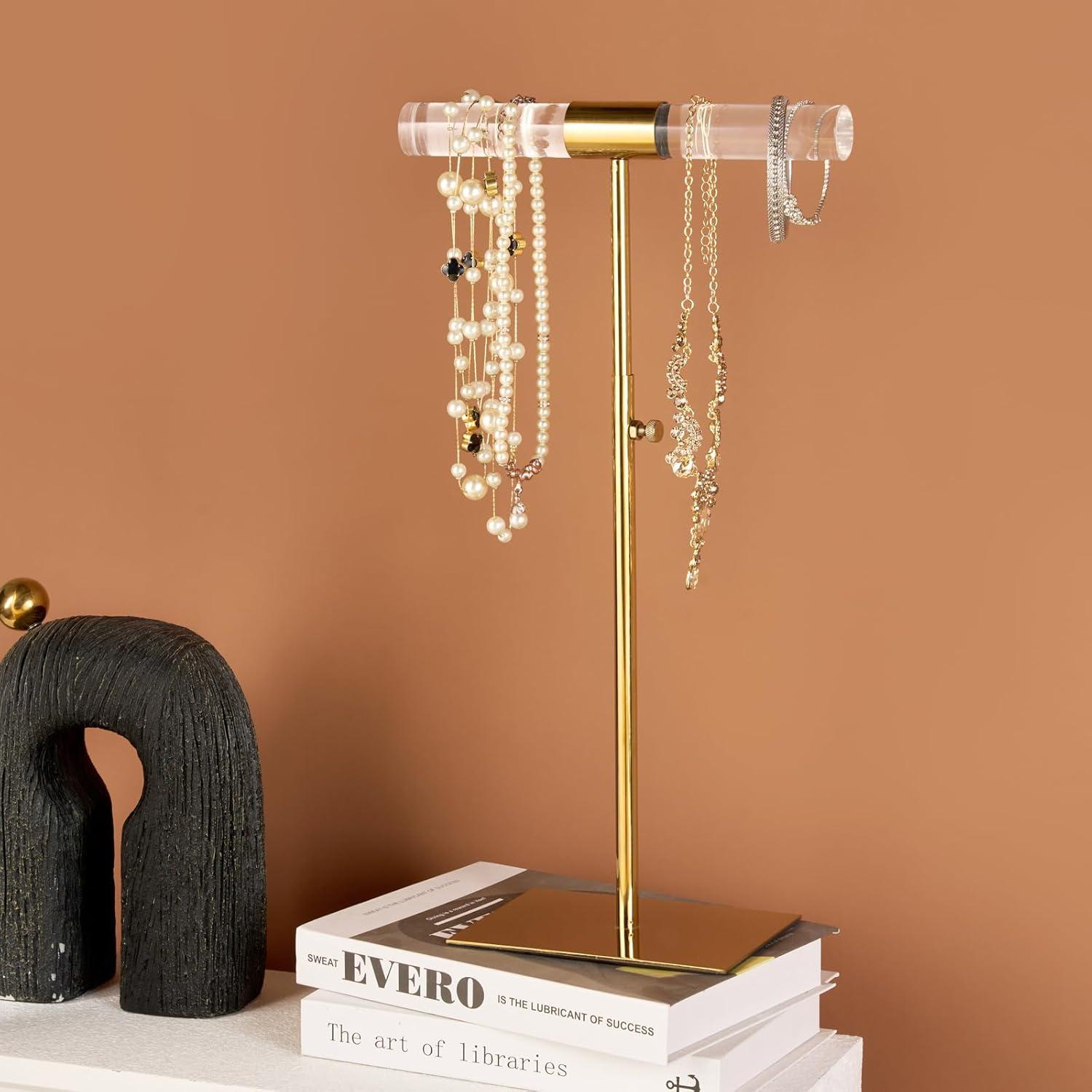 Juego de 2 Torres de Exhibición de Joyería CHANJEYION Ajustables