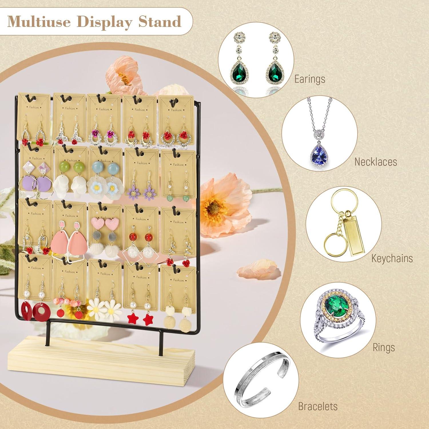 Soporte para Pendientes RNTBWD Negro 4 Niveles 20 Ganchos