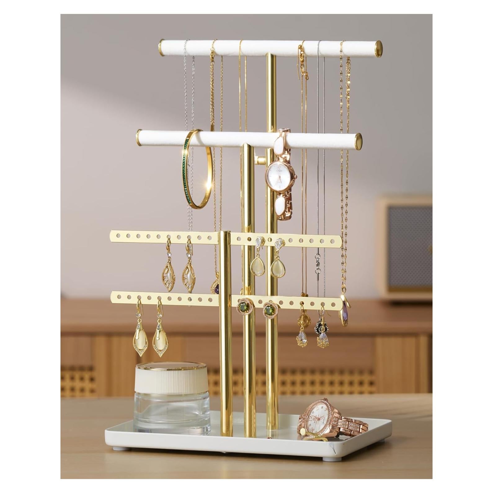 Organizador de Joyas Pickpiff Ajustable 25.4-43.2cm Metal Terciopelo
