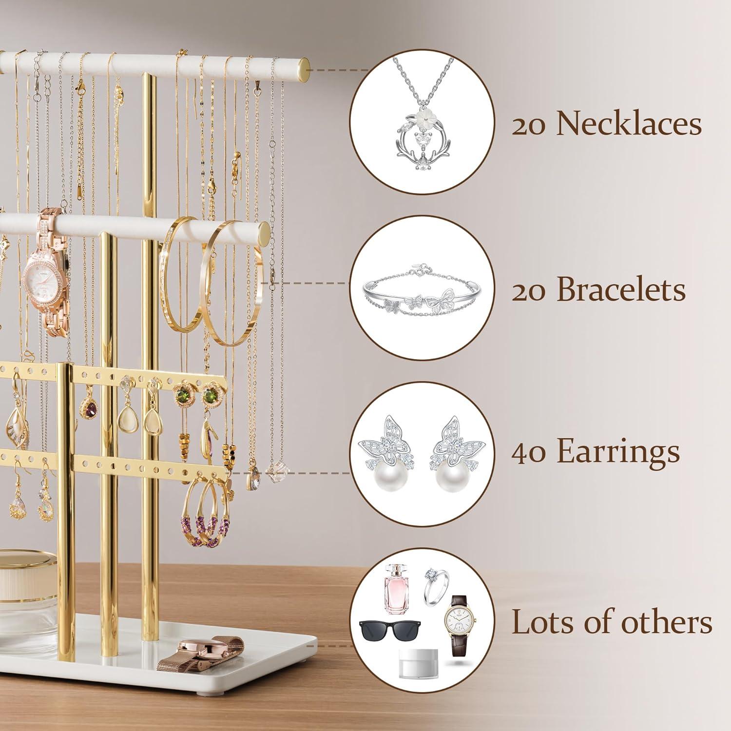 Organizador de Joyas Pickpiff Ajustable 25.4-43.2cm Metal Terciopelo