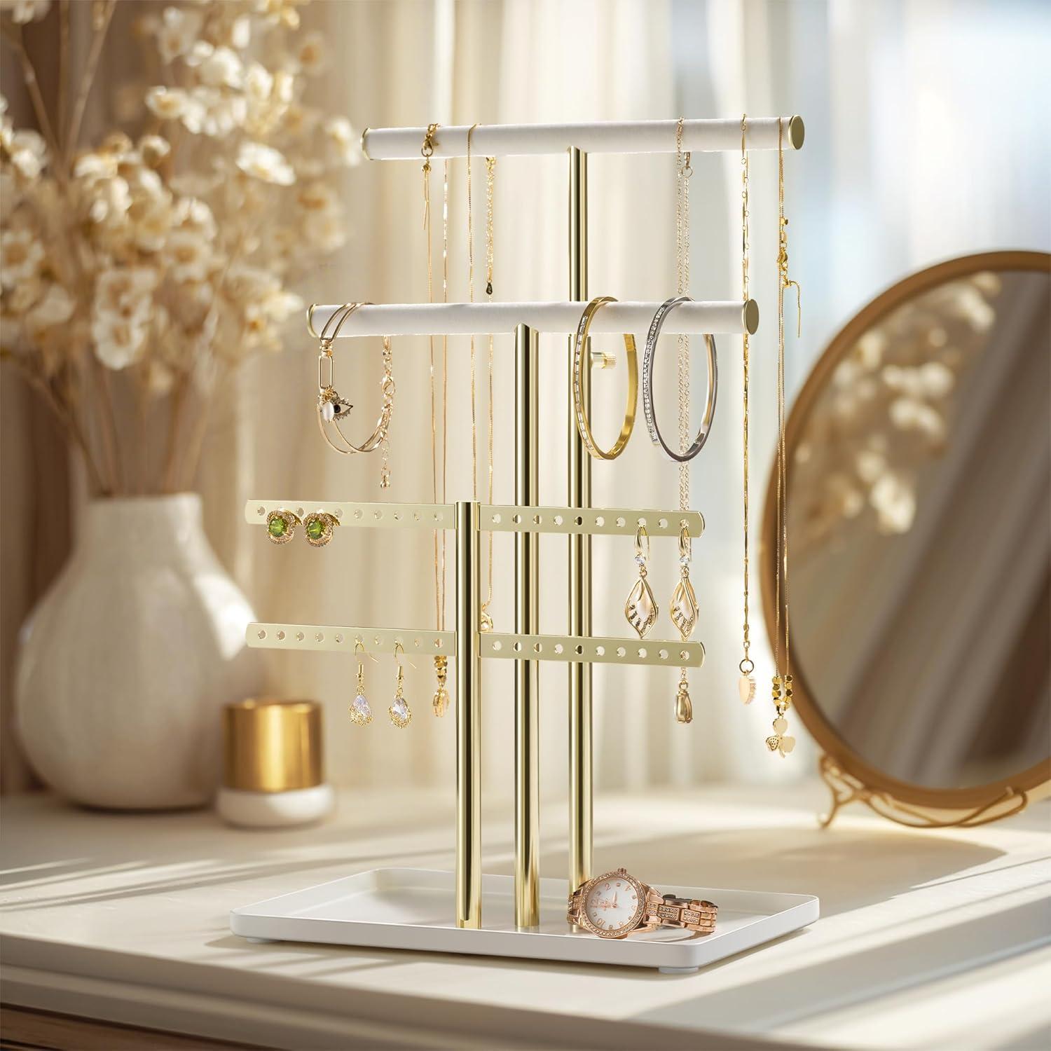 Organizador de Joyas Pickpiff Ajustable 25.4-43.2cm Metal Terciopelo