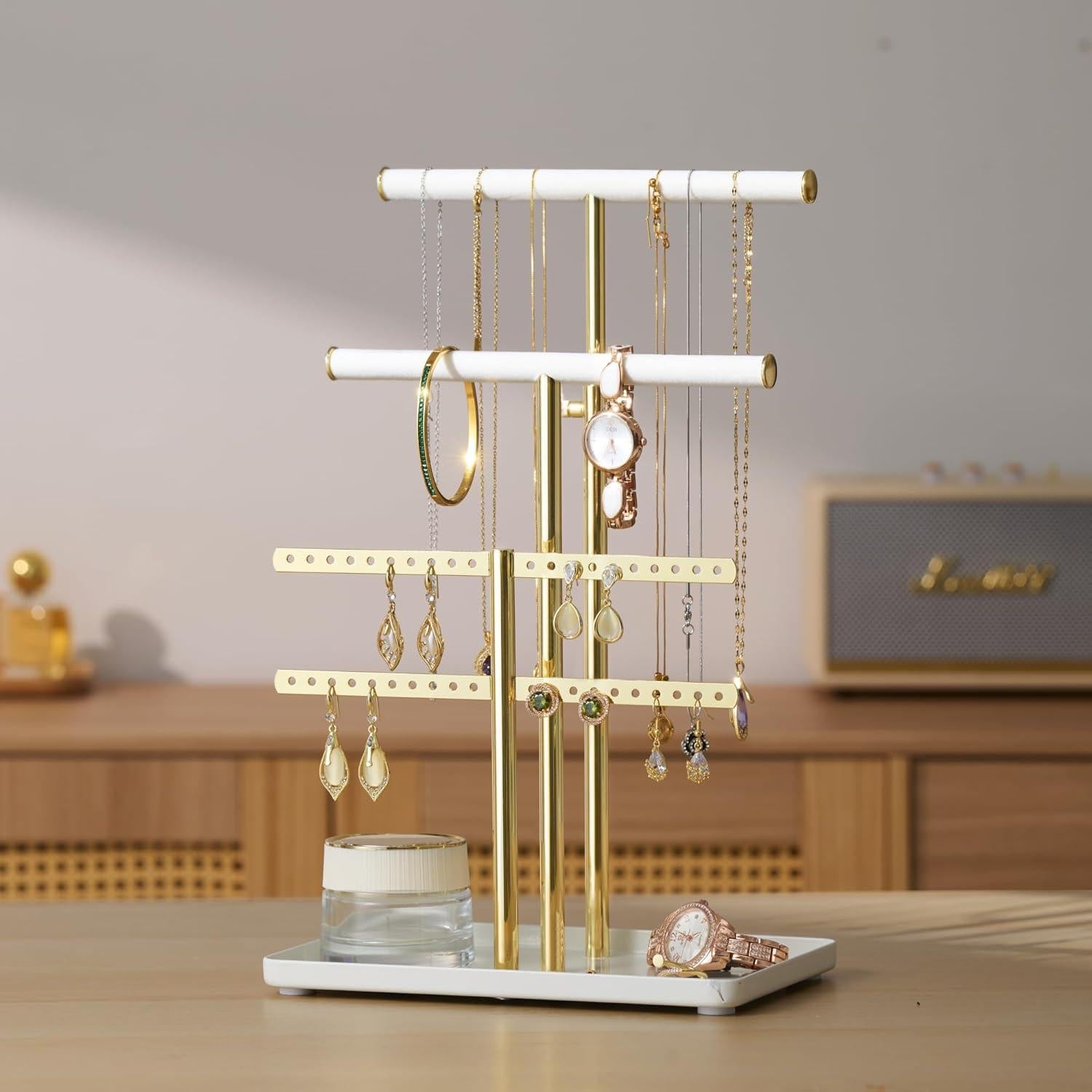 Organizador de Joyas Pickpiff Ajustable 25.4-43.2cm Metal Terciopelo