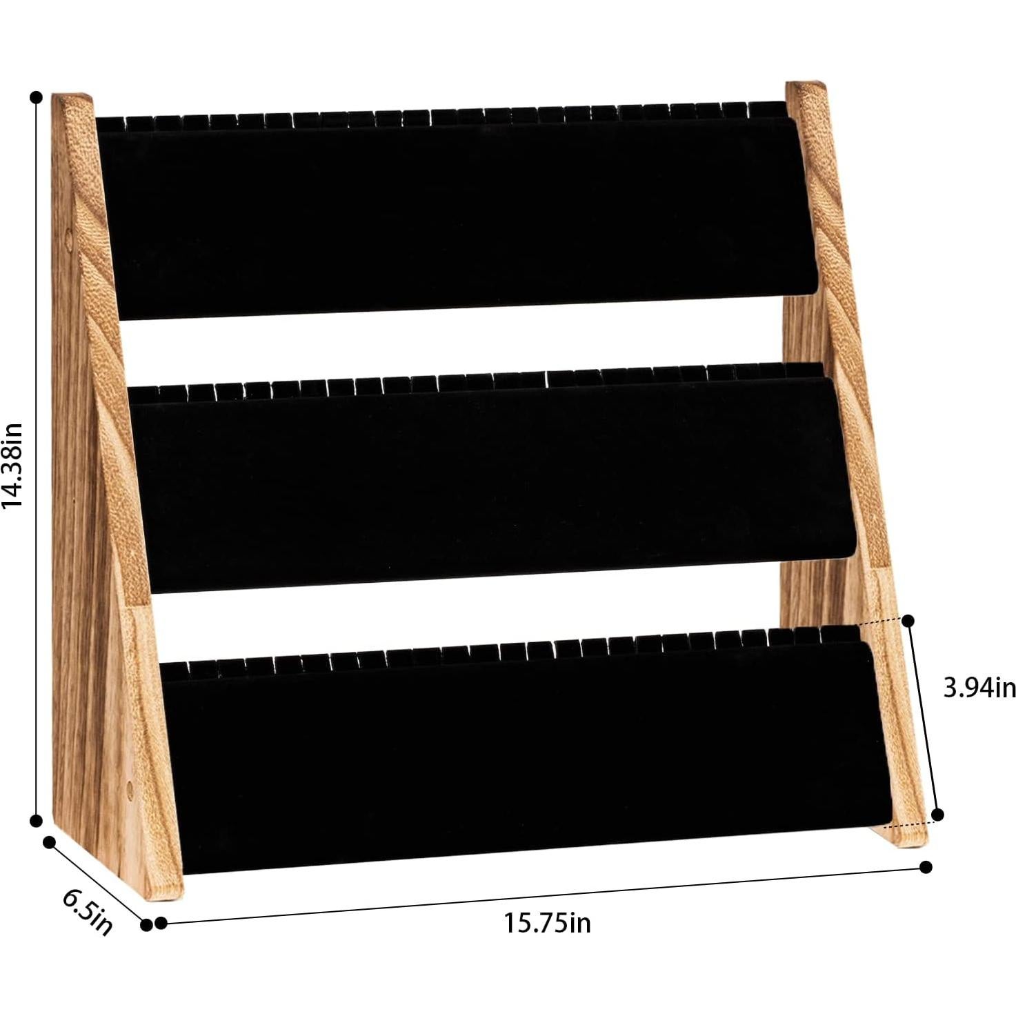 Soporte para Collares Yoimori 3 Niveles Terciopelo 72 Collares