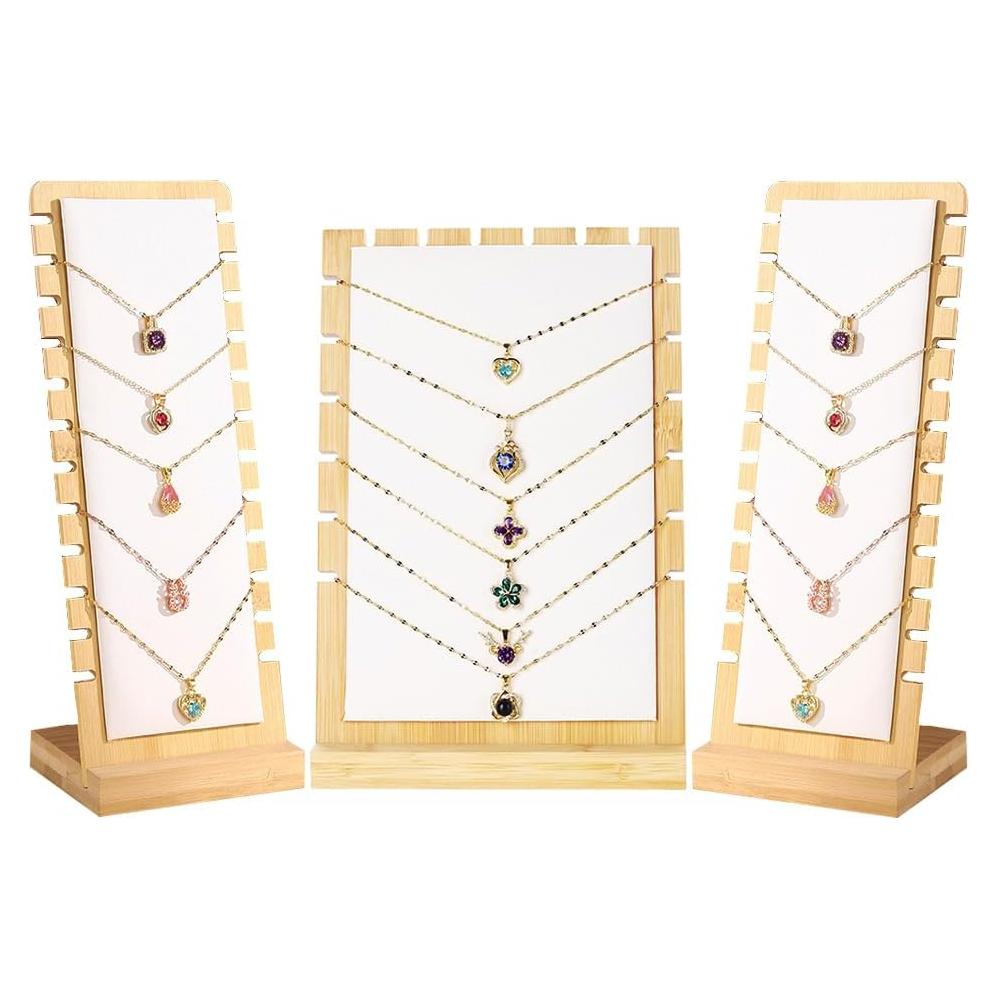 Soportes de Exhibición de Collares LOARNIEA 3PCS Beige