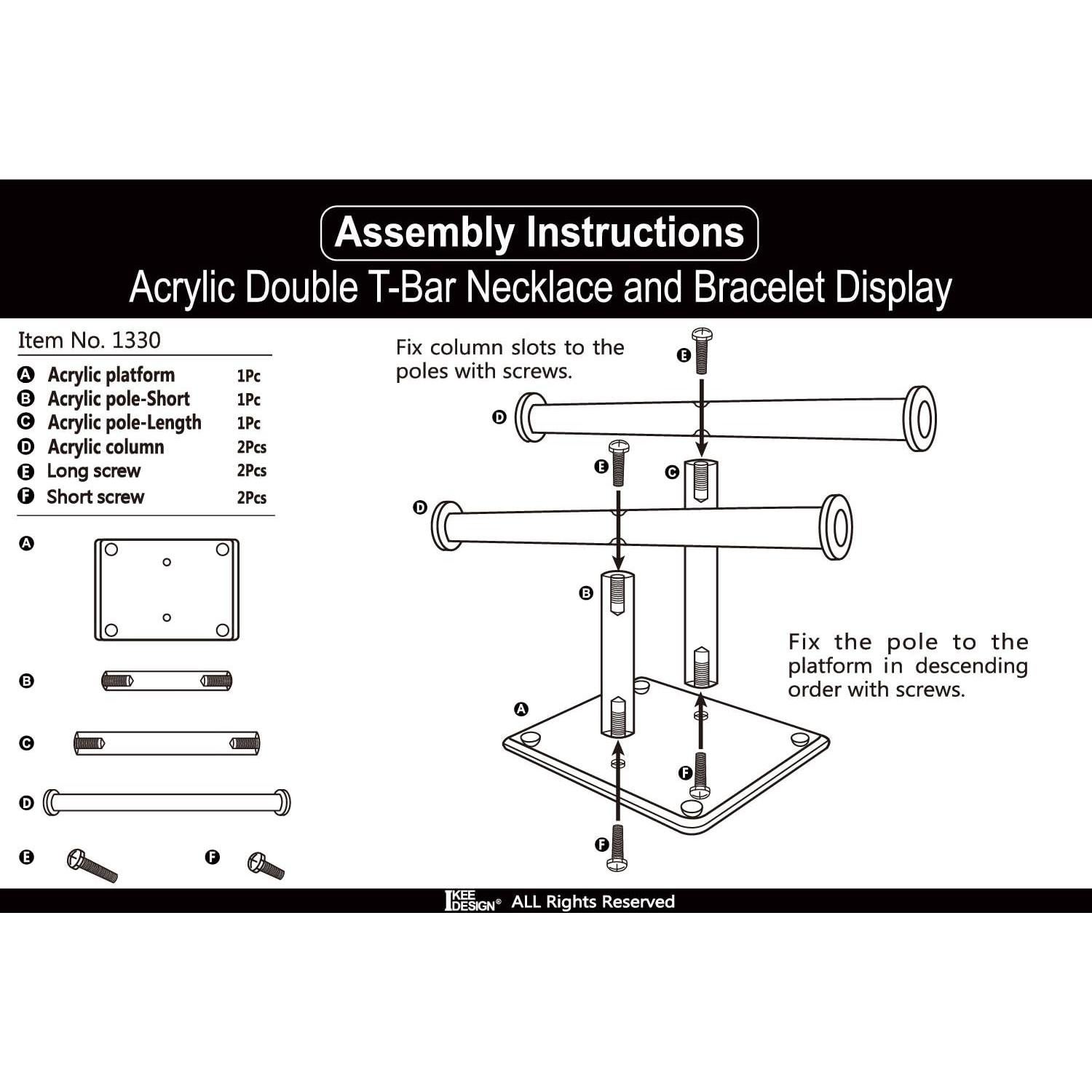 Organizador de Joyería Acrílico MOOCA Deluxe 2 Niveles