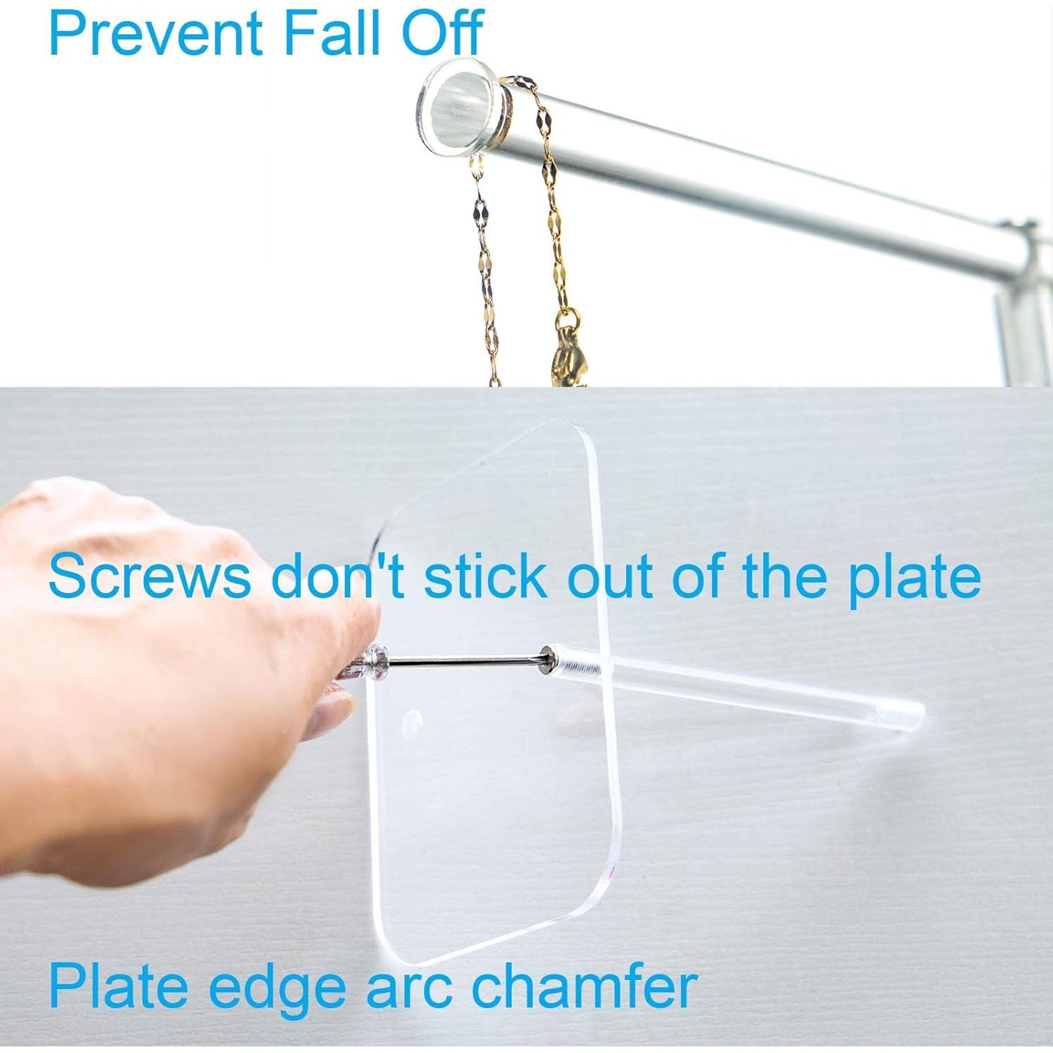 Soporte para Joyería Acrílico Transparente 2 Niveles Lengnoyp