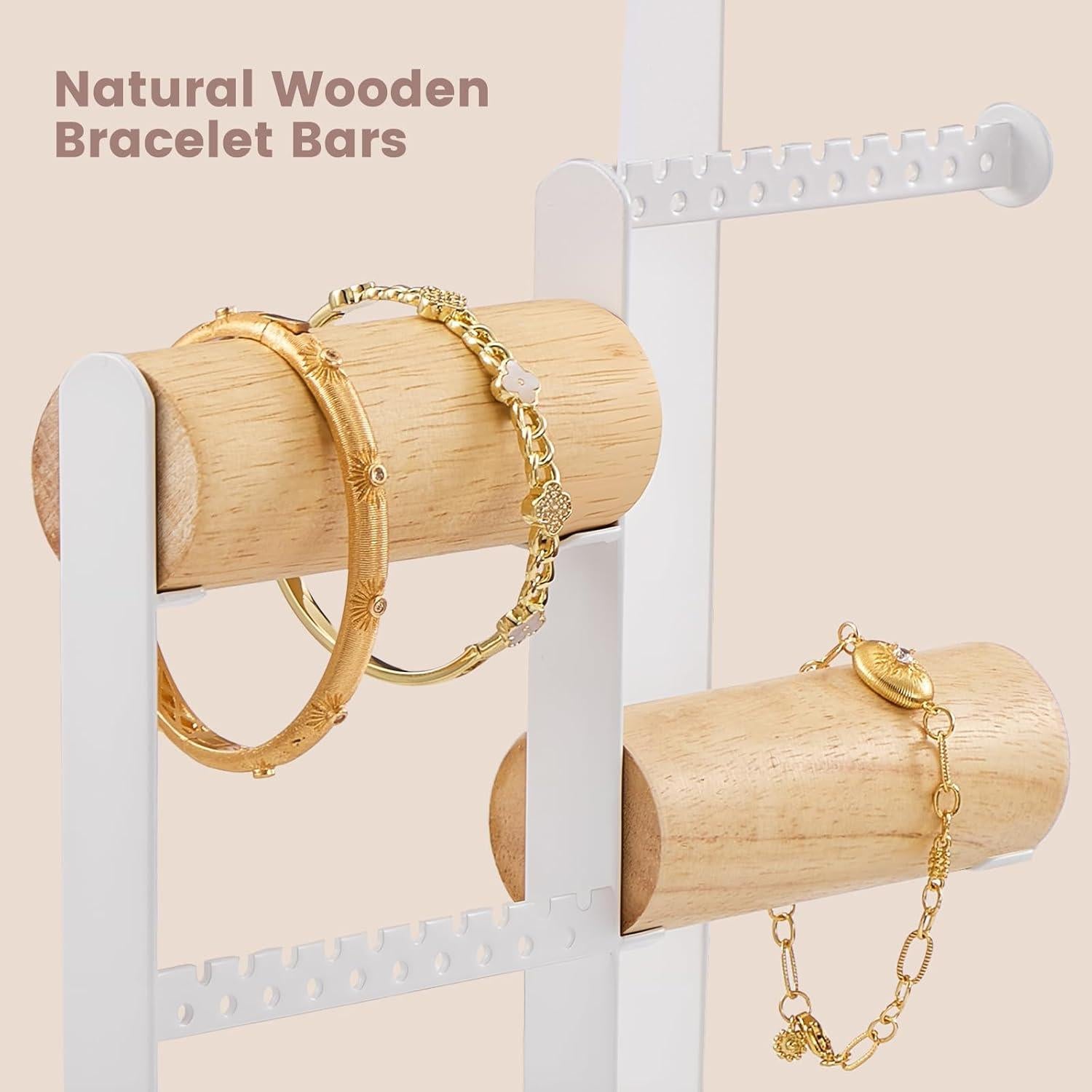 Soporte de Joyería Lolalet Blanco - Organizador Estético para Collares y Aretes