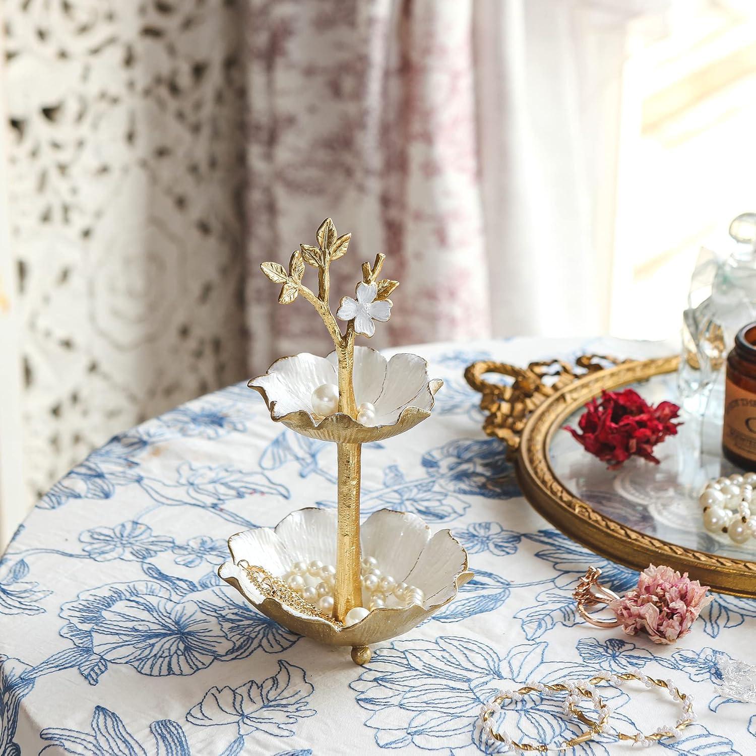 Soporte de Joyería NIKKY HOME Dorado en Forma de Árbol