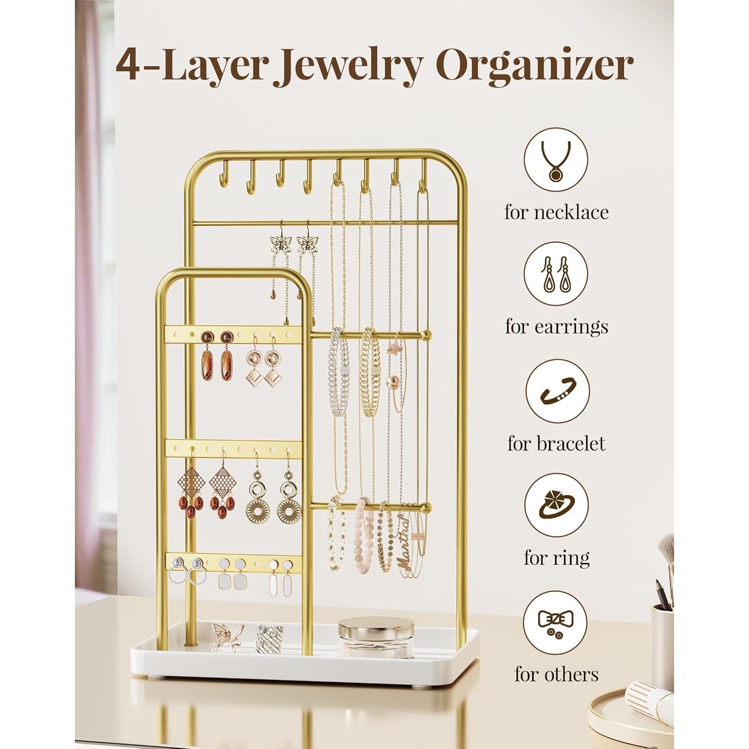 Soporte para Joyería pickpiff - Organizador de Collares y Anillos