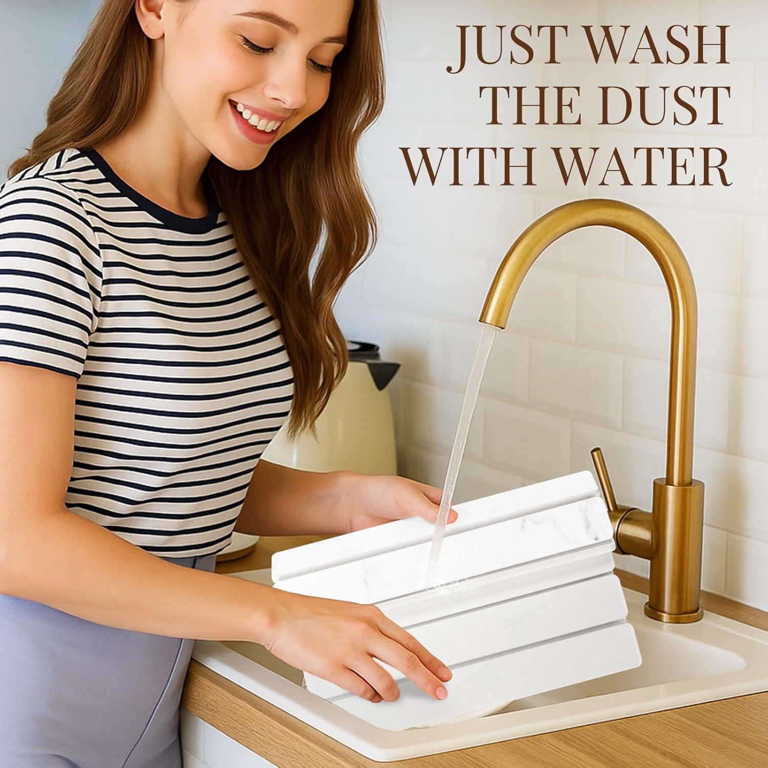 Alfombrilla de Secado de Piedra Diatomácea ANYEEK 60x39 cm Plegable