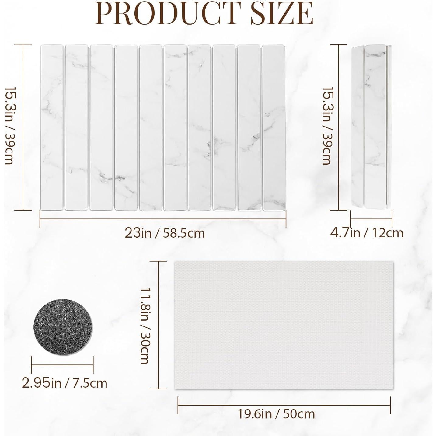 Alfombrilla de Secado de Piedra Diatomácea ANYEEK 60x39 cm Plegable